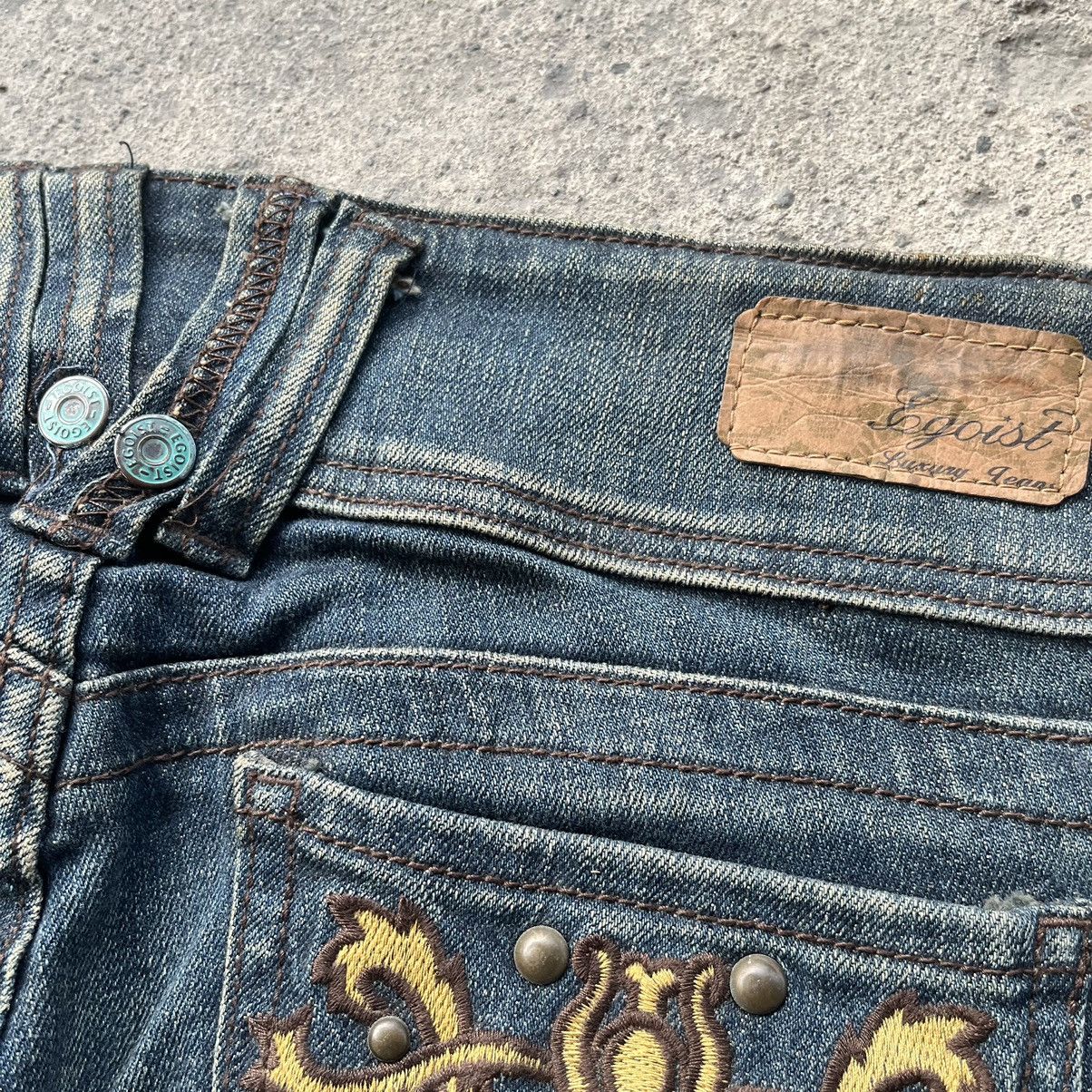 Luxury Jeans Egoist Denim Pants Super Wide Leg Opening