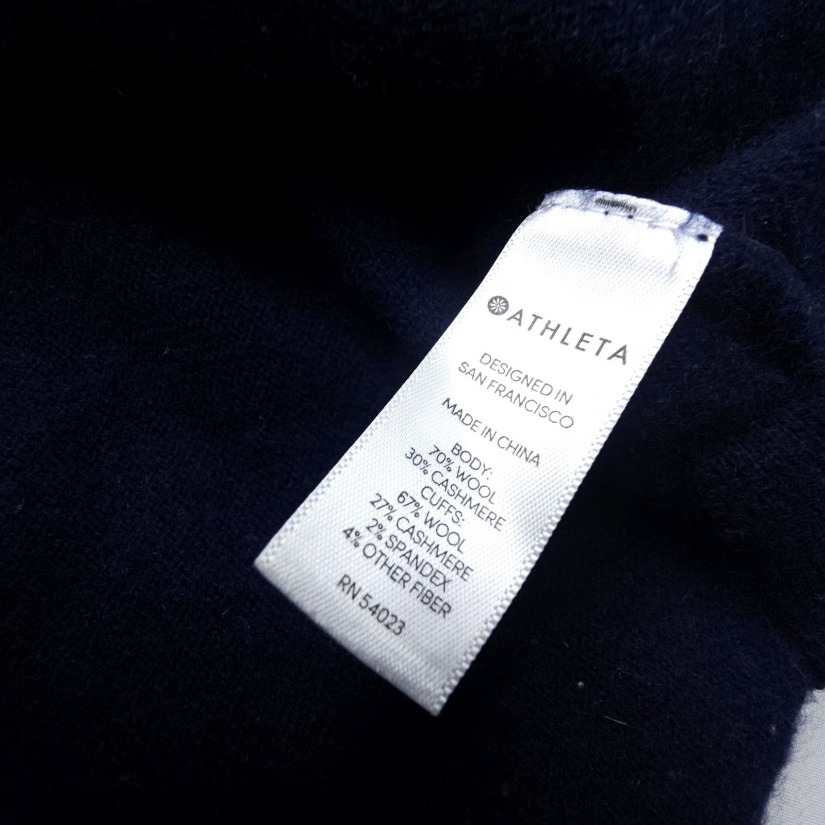 Athleta Athleta Pullover Sweater Size S Blue Wool Cashmere Knit Round Neck Women Relaxed Vintage: No Size S / US 4 / IT 40 - 7 Thumbnail