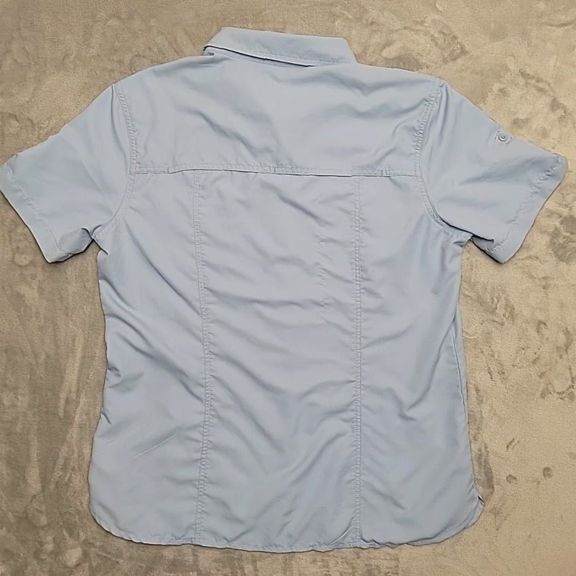 Gramicci Gramicci Shirt Womens L Blue Short Sleeve Button-Up Hiking Outdoor Performance - Casual Spring Summer Women’s Shirt Size L / US 10 / IT 46 - 7 Thumbnail