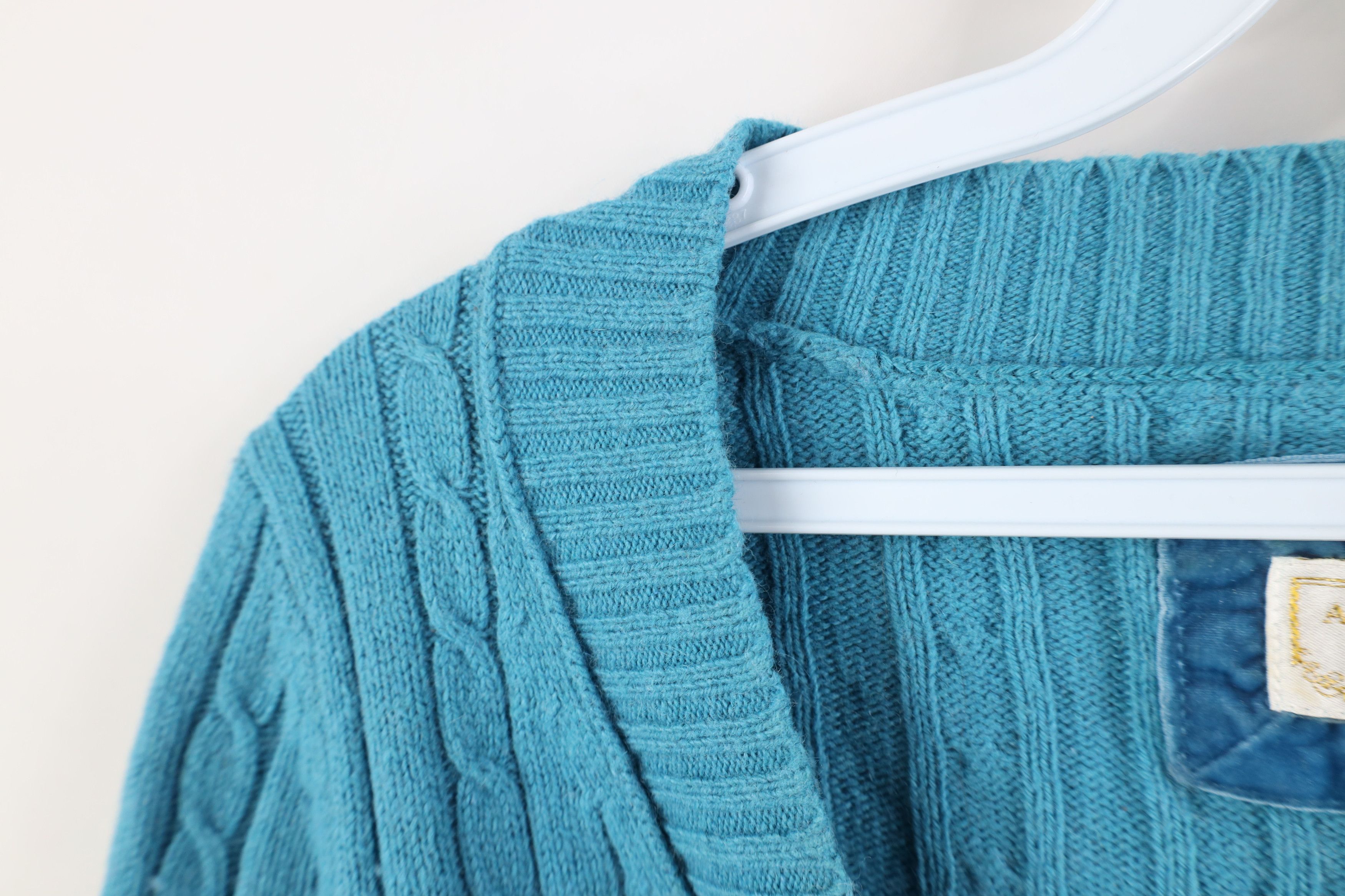 American Eagle Outfitters Vintage 90s Y2K American Eagle Angora Wool Cable Sweater Size M / US 6-8 / IT 42-44 - 6 Thumbnail