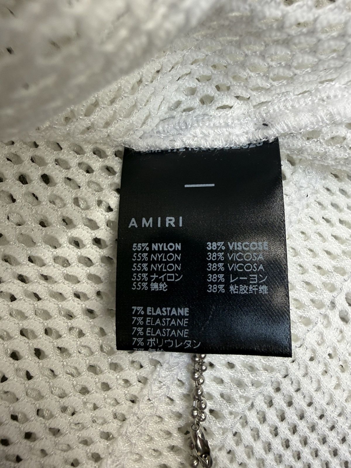Amiri Amiri Cropped Mesh 22 Tee White. size M. Bnwt. RRP £425.00 Size M / US 6-8 / IT 42-44 - 7 Thumbnail