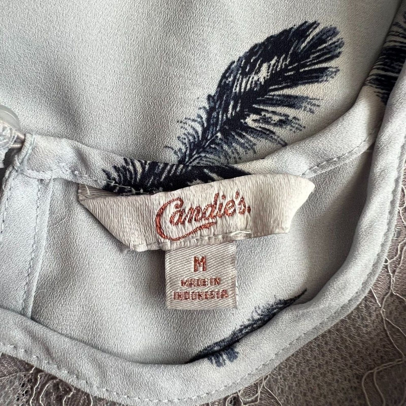 Other Candie's Blue Printed Sleeveless Top, M Size M / US 6-8 / IT 42-44 - 6 Thumbnail