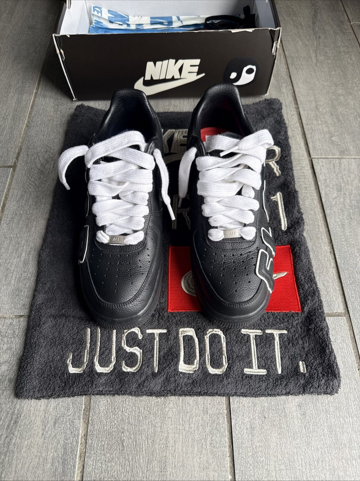 Cactus Plant Flea Market CPFM Nike Air Force 1 Black Size US 10 / EU 43 - 3 Thumbnail