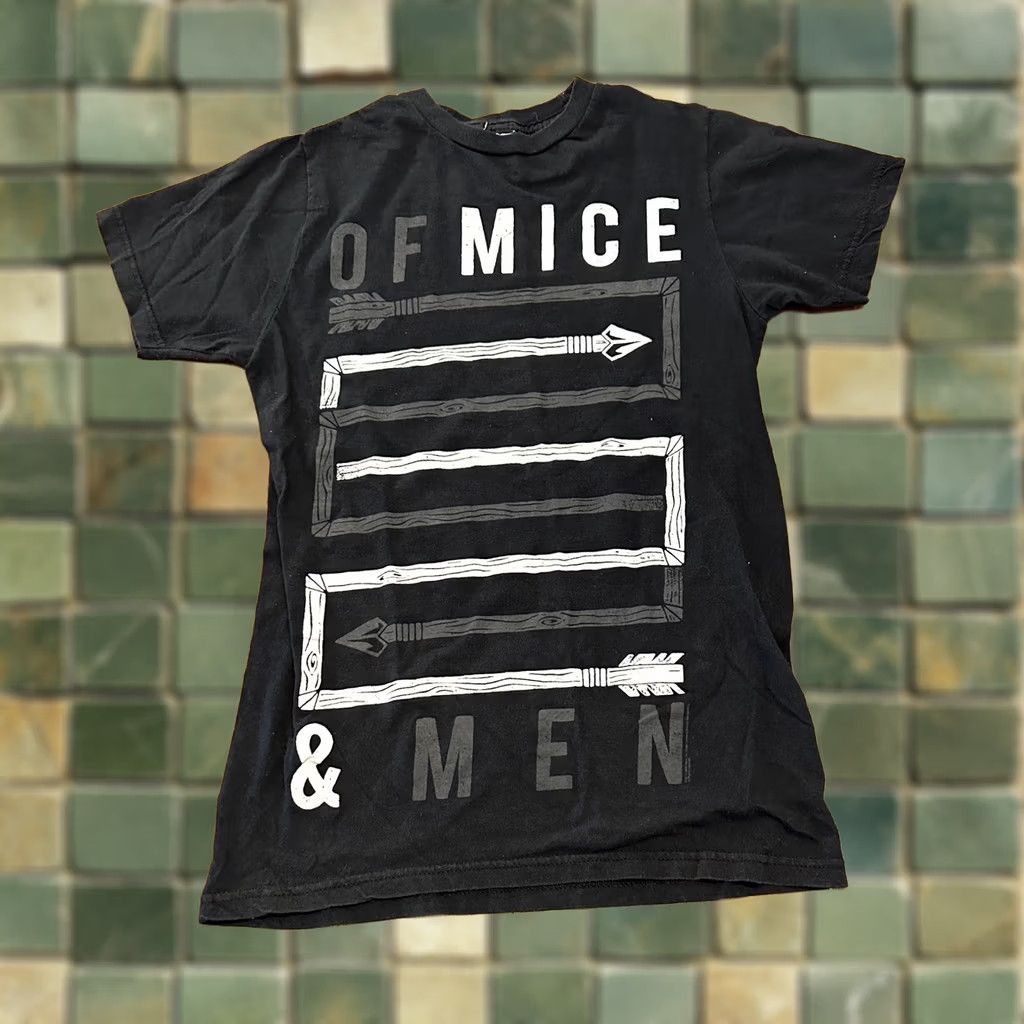 Vintage Of Mice And Men Band T-Shirt Black Small Music Adult Mens 2010-2013 Size US S / EU 44-46 / 1 - 1 Thumbnail
