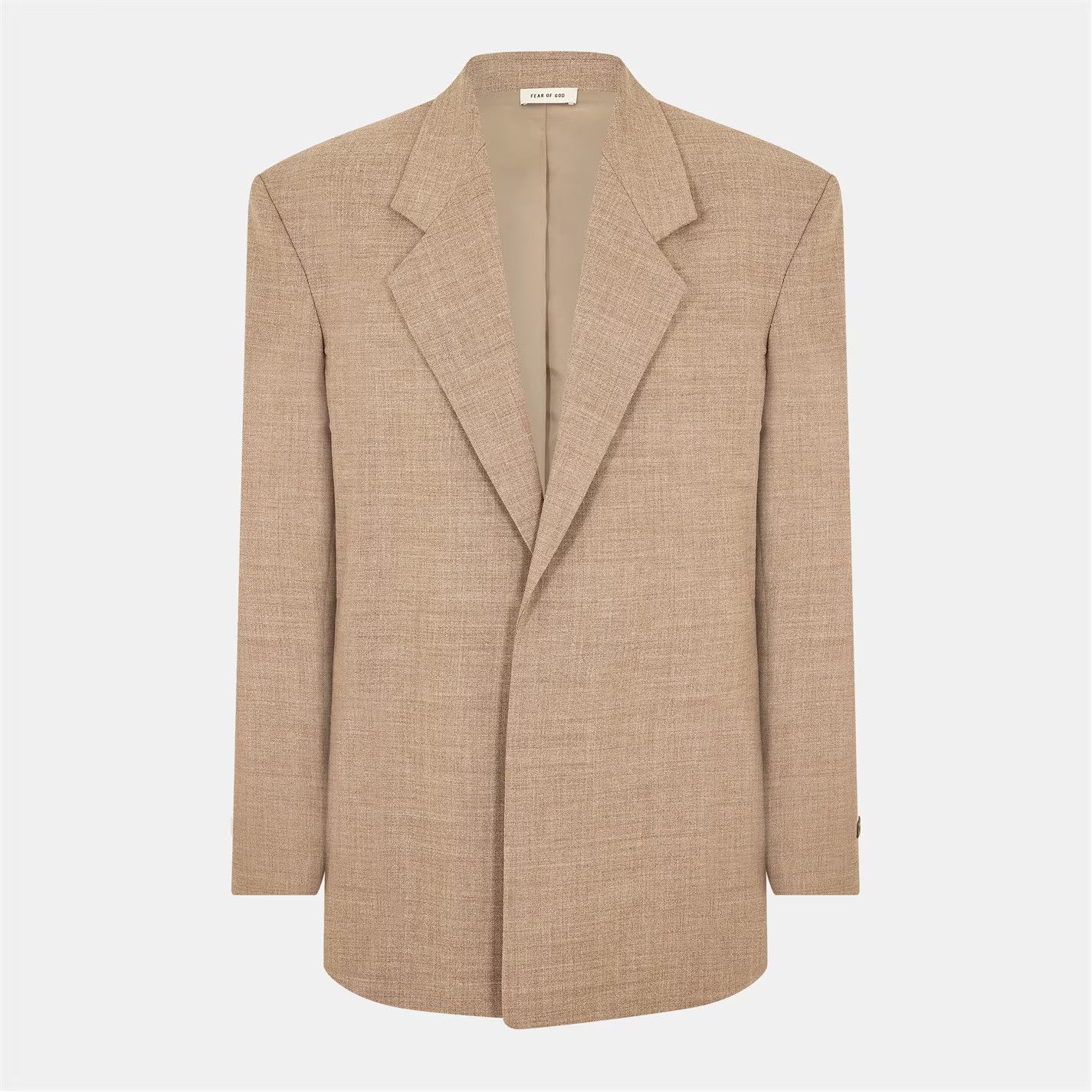Fear of God o1g2r1mq0426 Relaxed Fit Blazer in Beige Size US S / EU 44-46 / 1 - 1 Thumbnail
