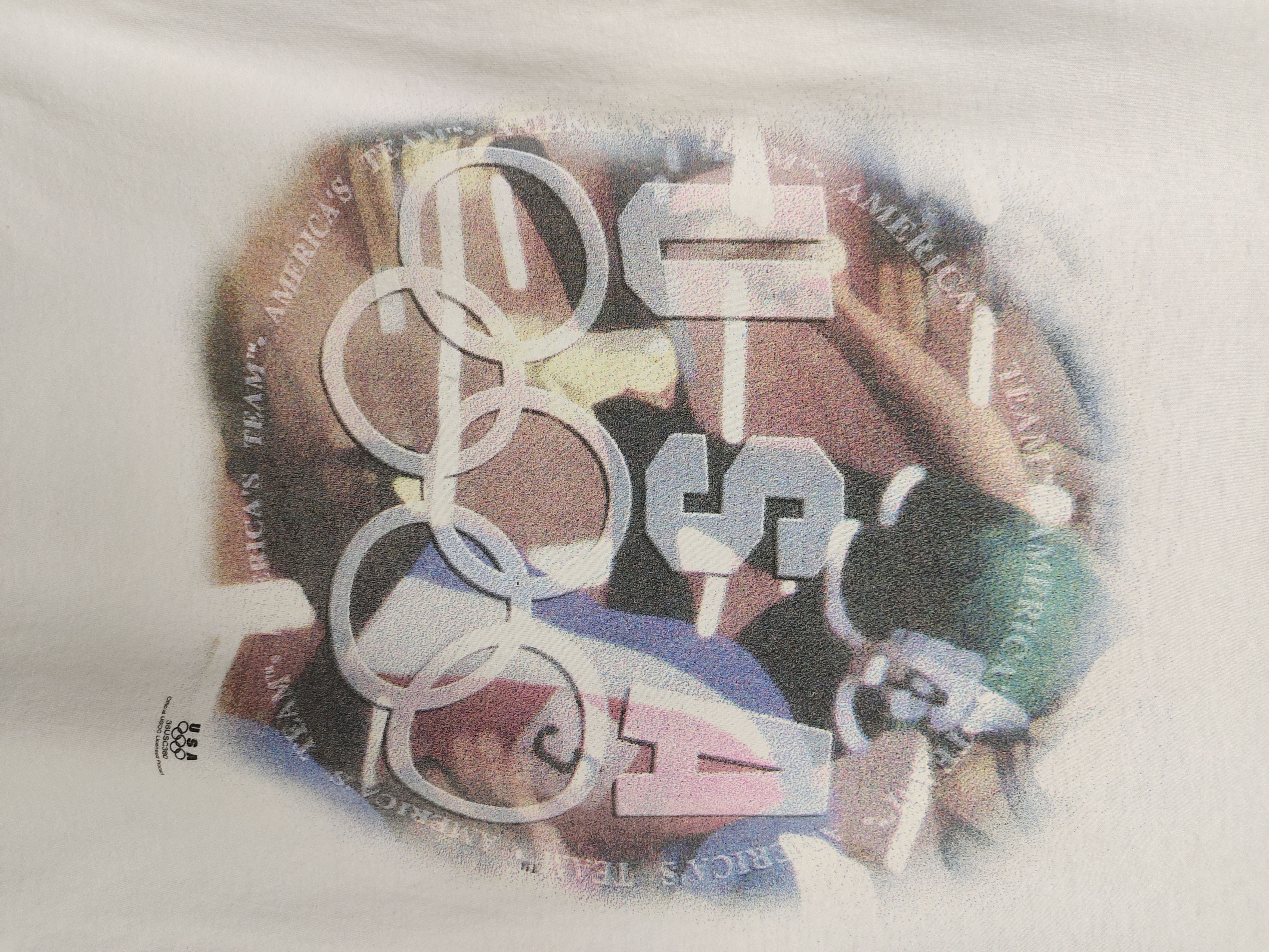 USA Olympics Vintage 90s USA Team Olympic T-Shirt Size US L / EU 52-54 / 3 - 4 Thumbnail