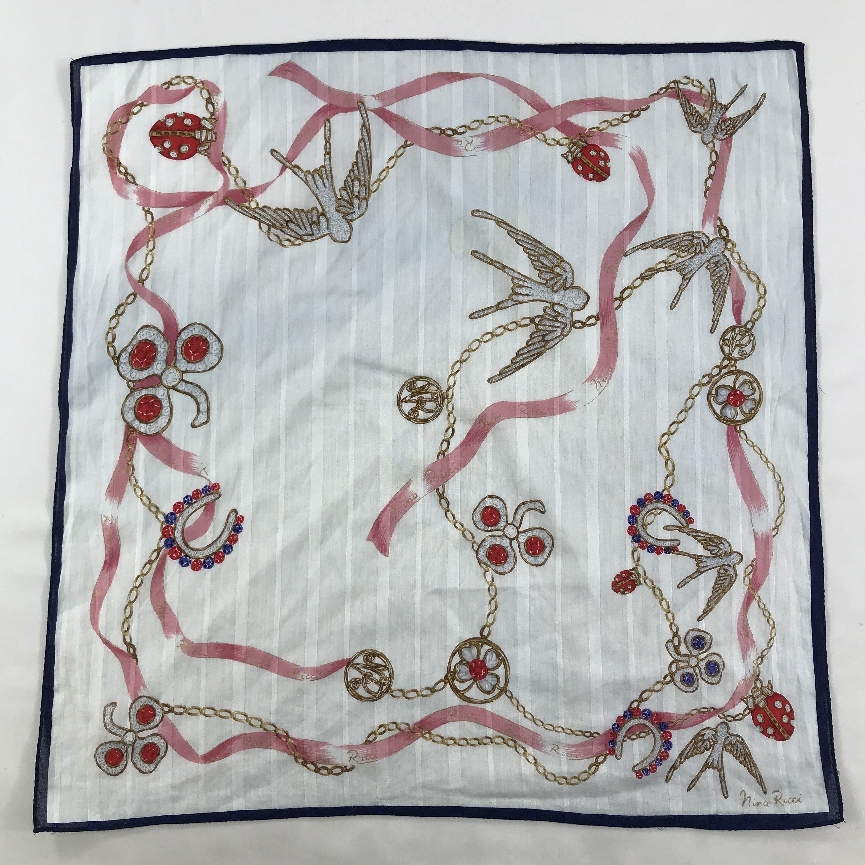 Nina Ricci × Vintage Nina Ricci Bandana / Handkerchief / Neckerchief - S1669 Size ONE SIZE - 1 Thumbnail