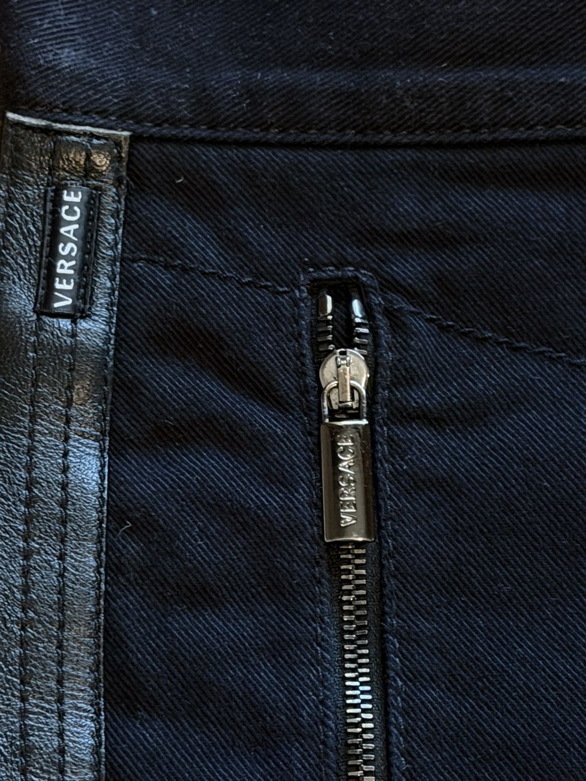 Versace Versace Moto Jeans Lambskin Leather Details Worn Once Size US 32 / EU 48 - 7 Thumbnail