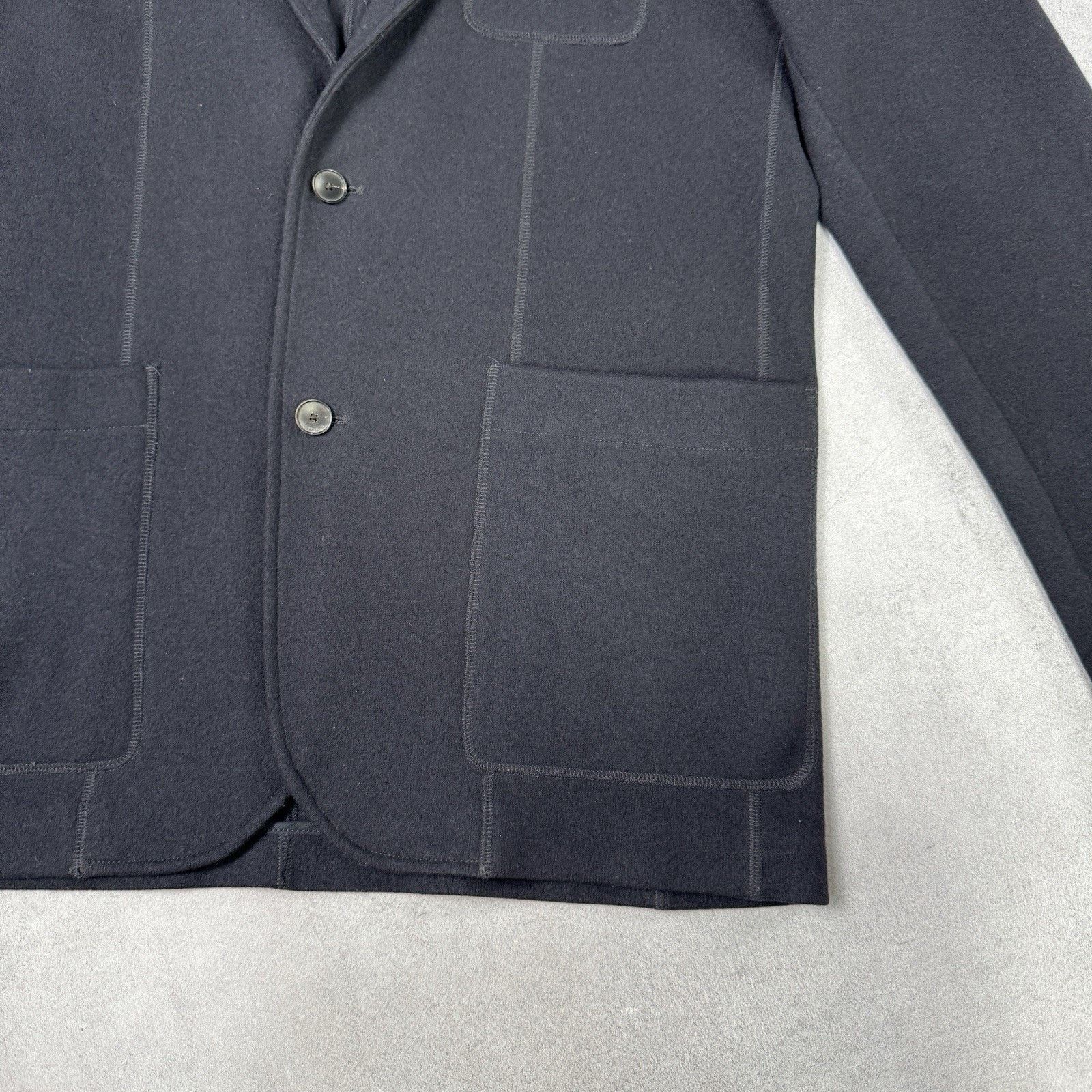 Mr P. Mr P. - Virgin Wool-Blend Jersey Blazer - Blue Size Size 38 Size US M / EU 48-50 / 2 - 9 Thumbnail