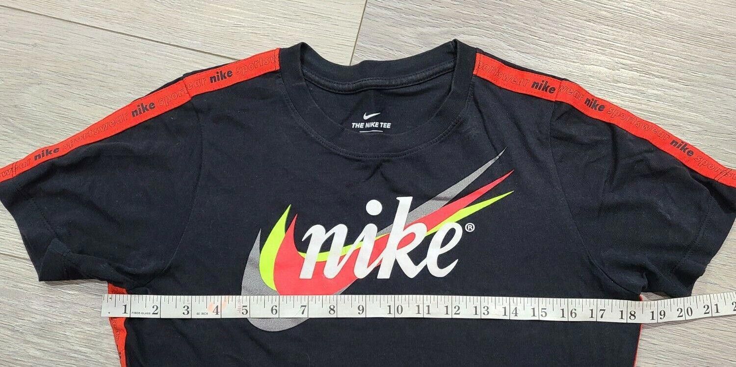 Nike Bog Boys Nike Retro Futura Tape Black Training T-Shirt Med Size US XXS / EU 40 - 5 Thumbnail