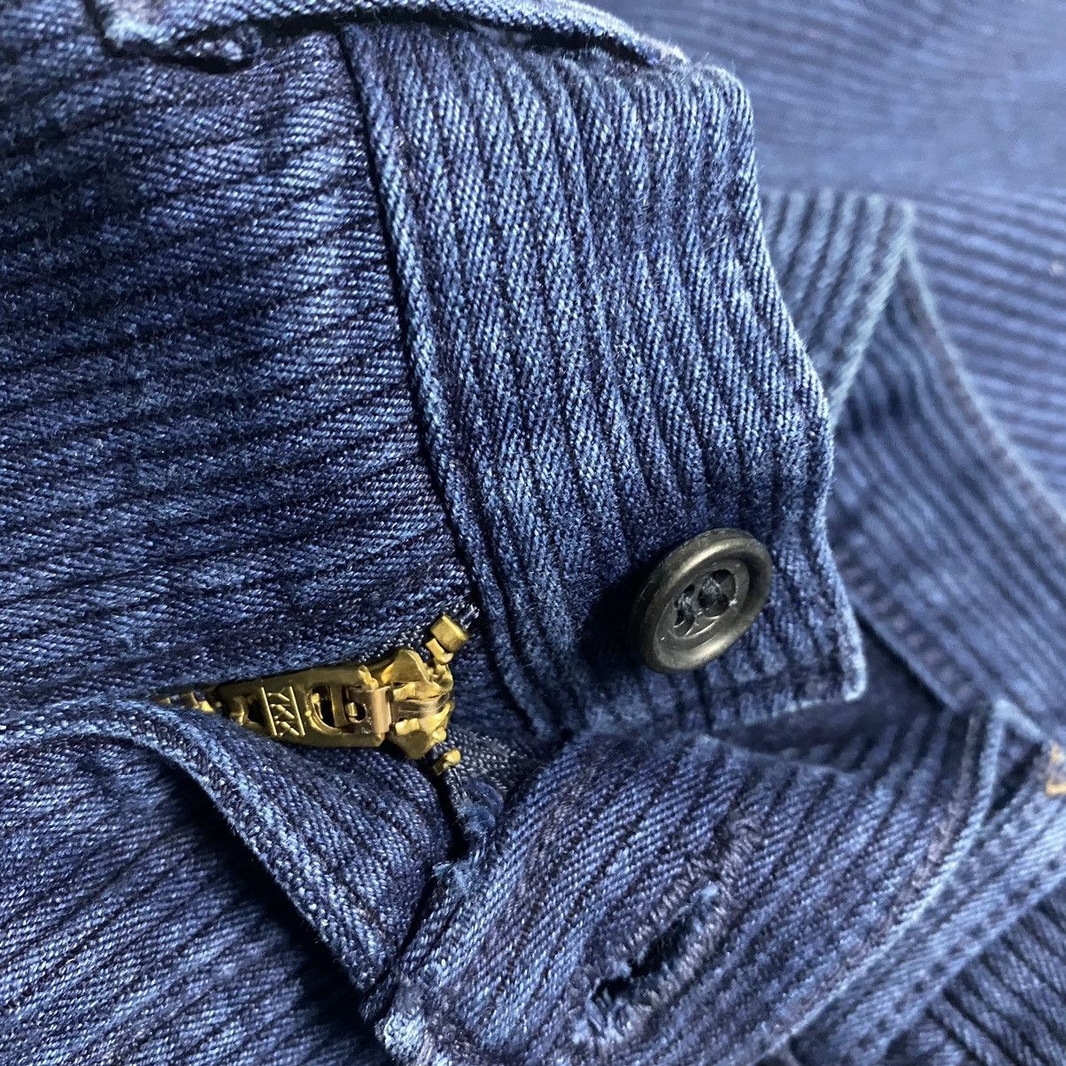 Japanese Brand Made In Indigo Work Pants Stripe Size US 28 / EU 44 - 15 Thumbnail