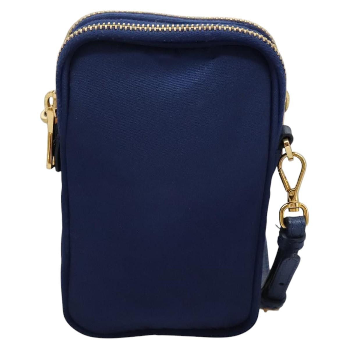 Prada PRADA Shoulder Bag Nylon Blue Gold Size ONE SIZE - 3 Thumbnail
