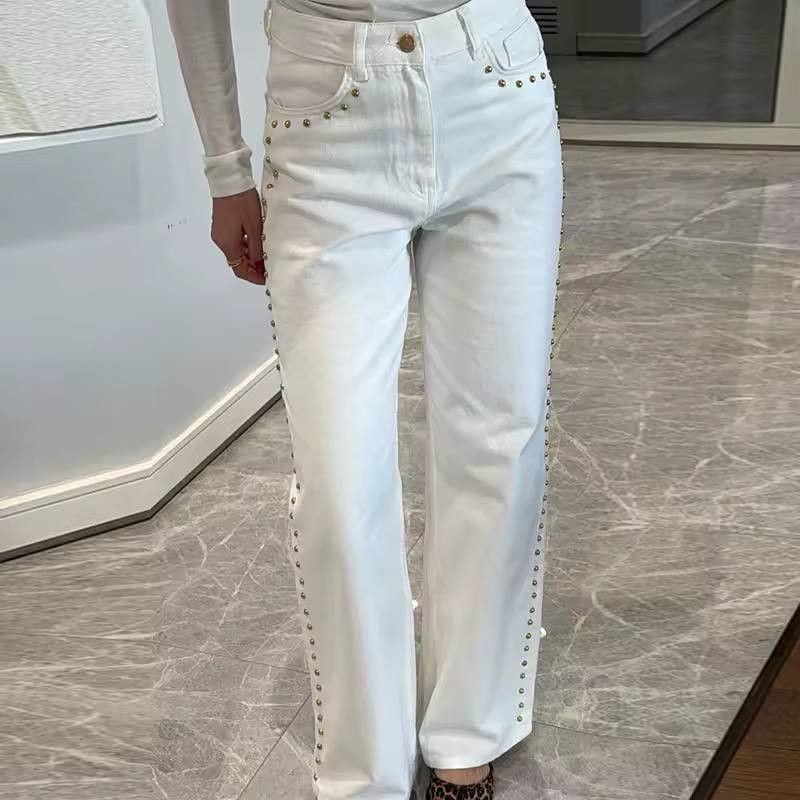 Japanese Brand × Vintage women's street pants with rivets Size 26" / US 2 / IT 38 - 5 Thumbnail