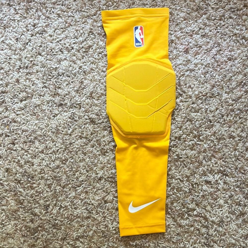 Nike Nike Mens Pro NBA Padded Elbow Sleeve Yellow Size ONE SIZE - 1 Thumbnail