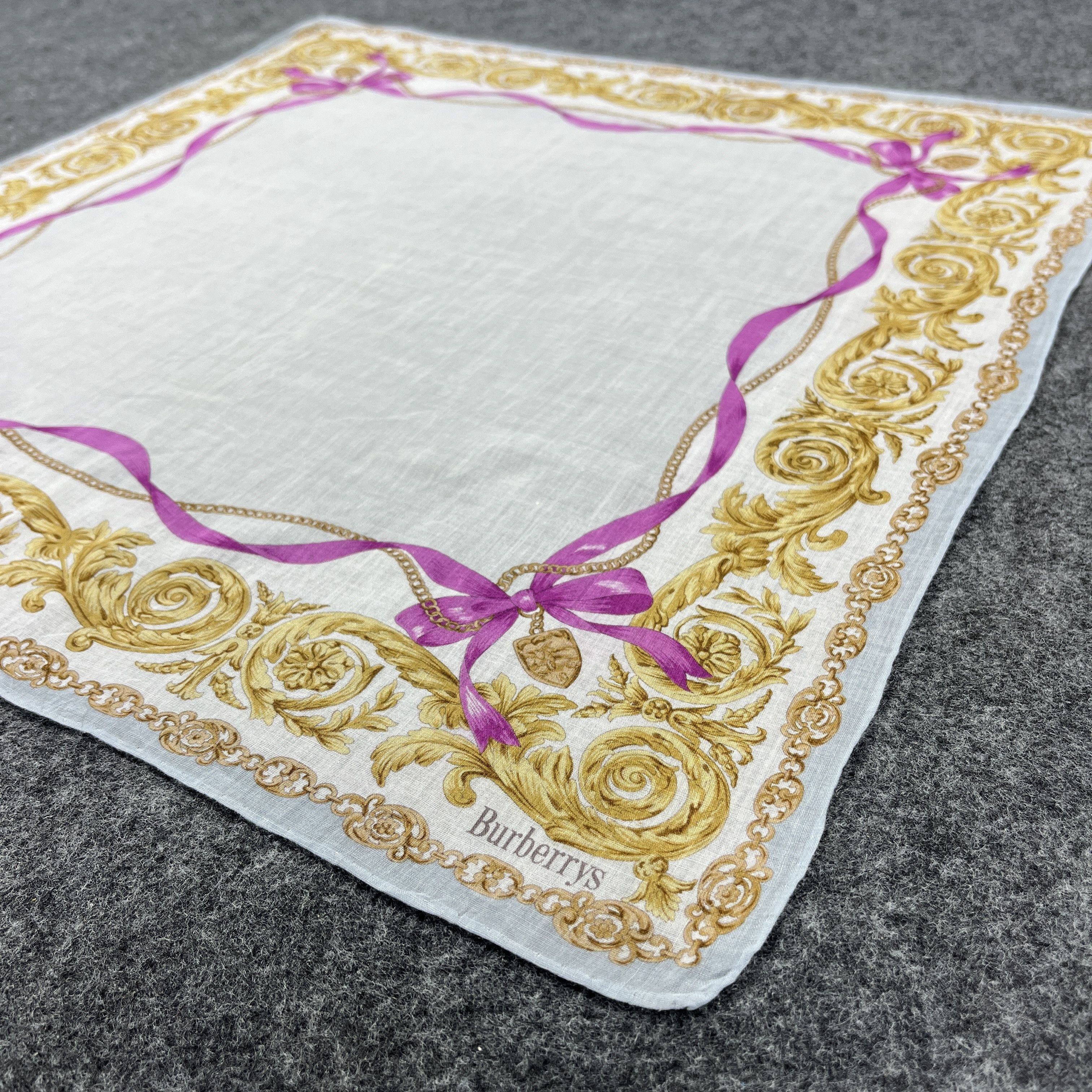 Burberry × Vintage Burberry Handkerchief / Bandana / Neckerchief B226 Size ONE SIZE - 5 Thumbnail