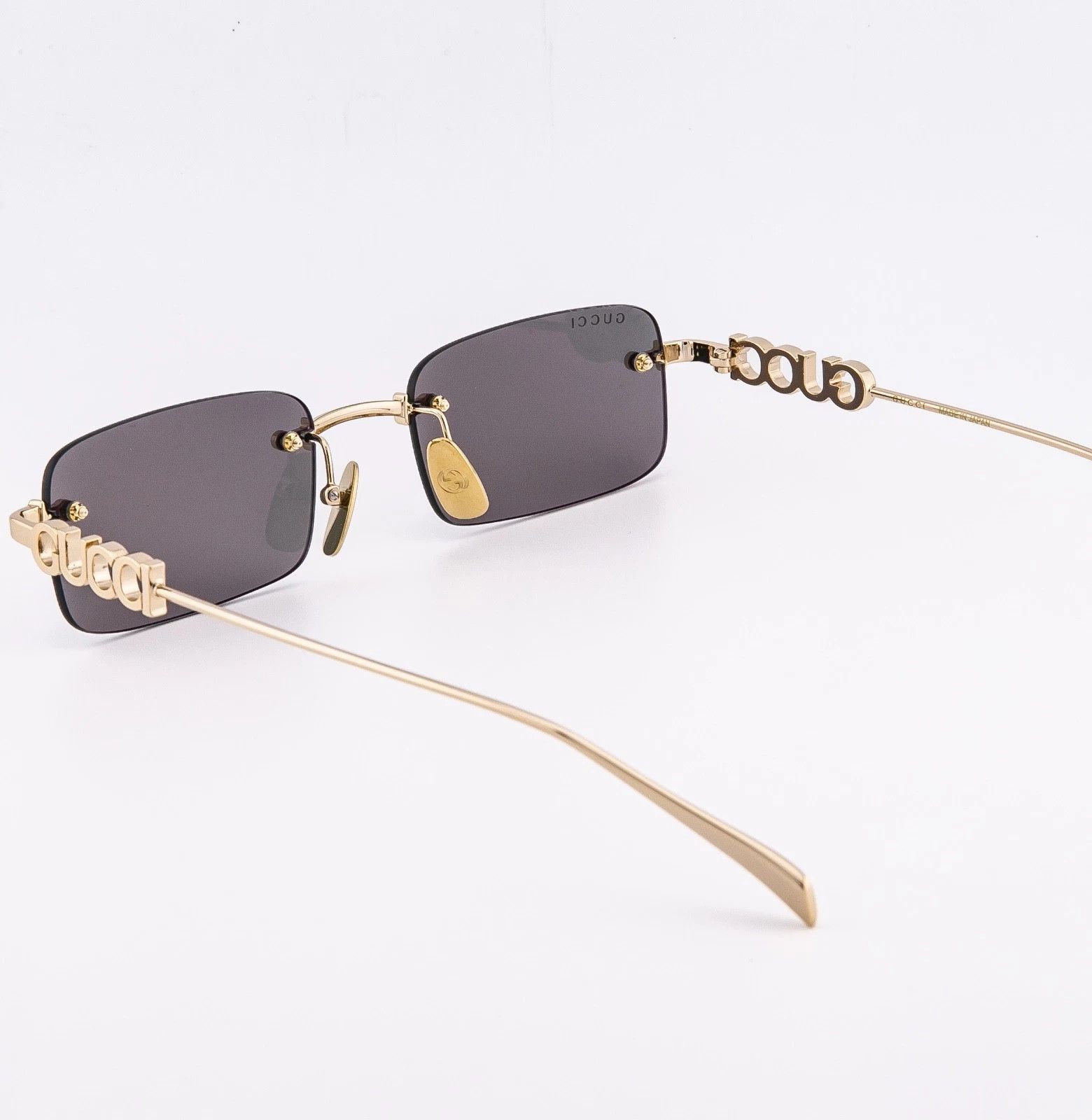 Gucci GUCCI 1808 Gold Silver Mirror Logo GG1808S Sunglasses 003 Size ONE SIZE - 2 Thumbnail