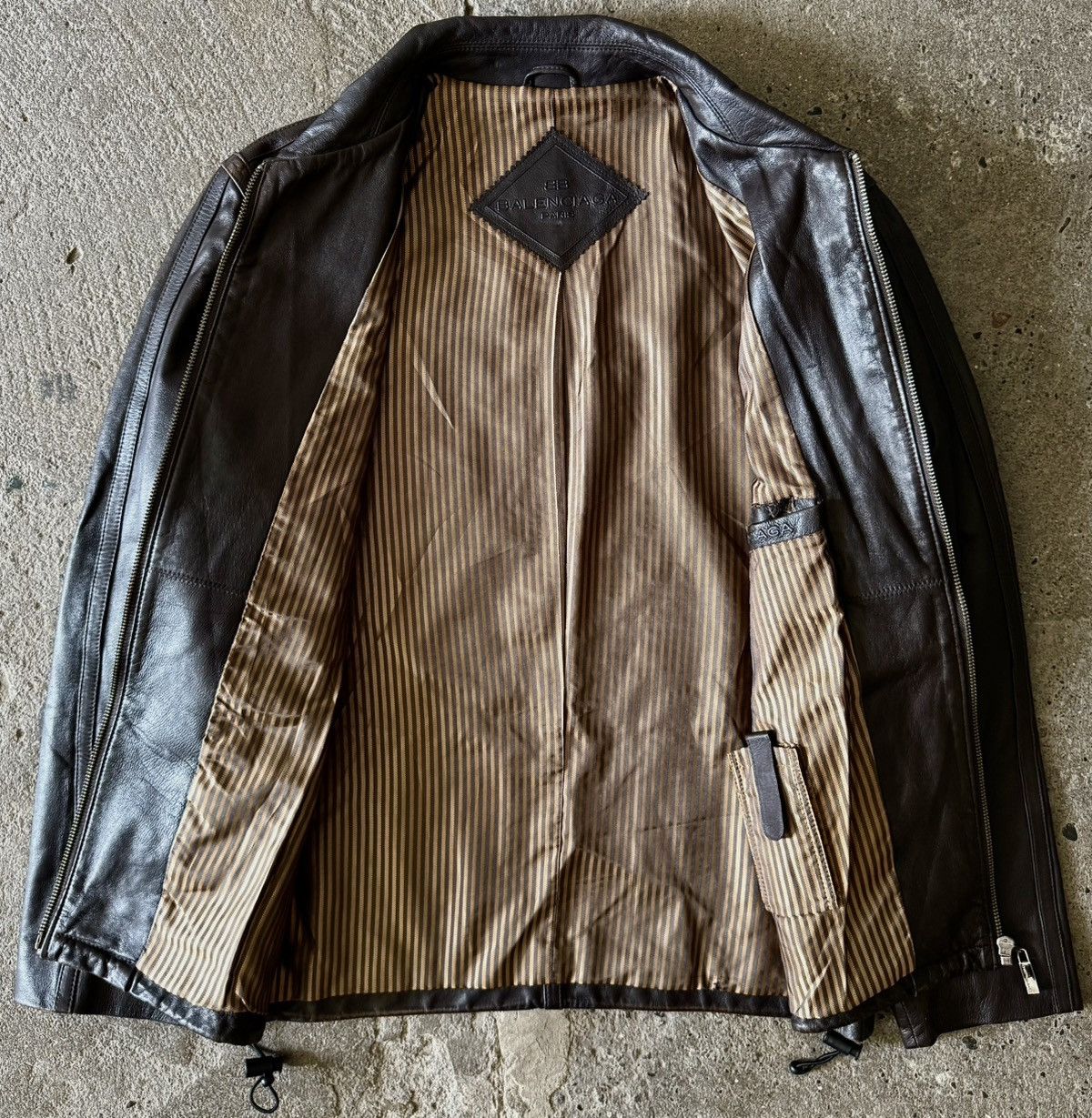 Balenciaga Balenciaga - 1997 -Nicolas Ghesquière -Zip Up Leather Jacket Size US M / EU 48-50 / 2 - 10 Thumbnail