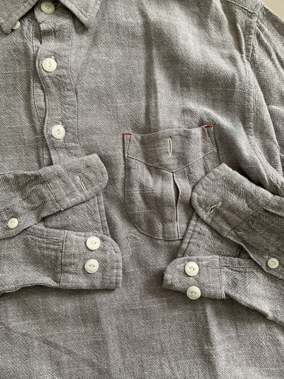 FrizmWORKS Last📦 Frizmworks Linen Half Button Up Shirt Size US L / EU 52-54 / 3 - 6 Thumbnail