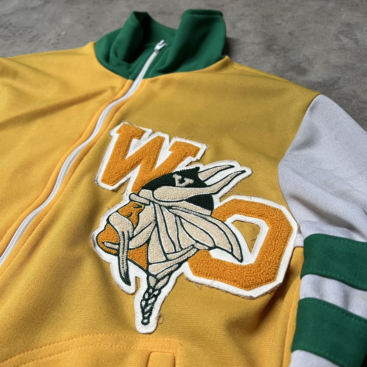 Vintage Vintage 60’s “Vikings” 🇺🇸 Chain-Stitch Letterman Track Jacket Size US L / EU 52-54 / 3 - 3 Thumbnail