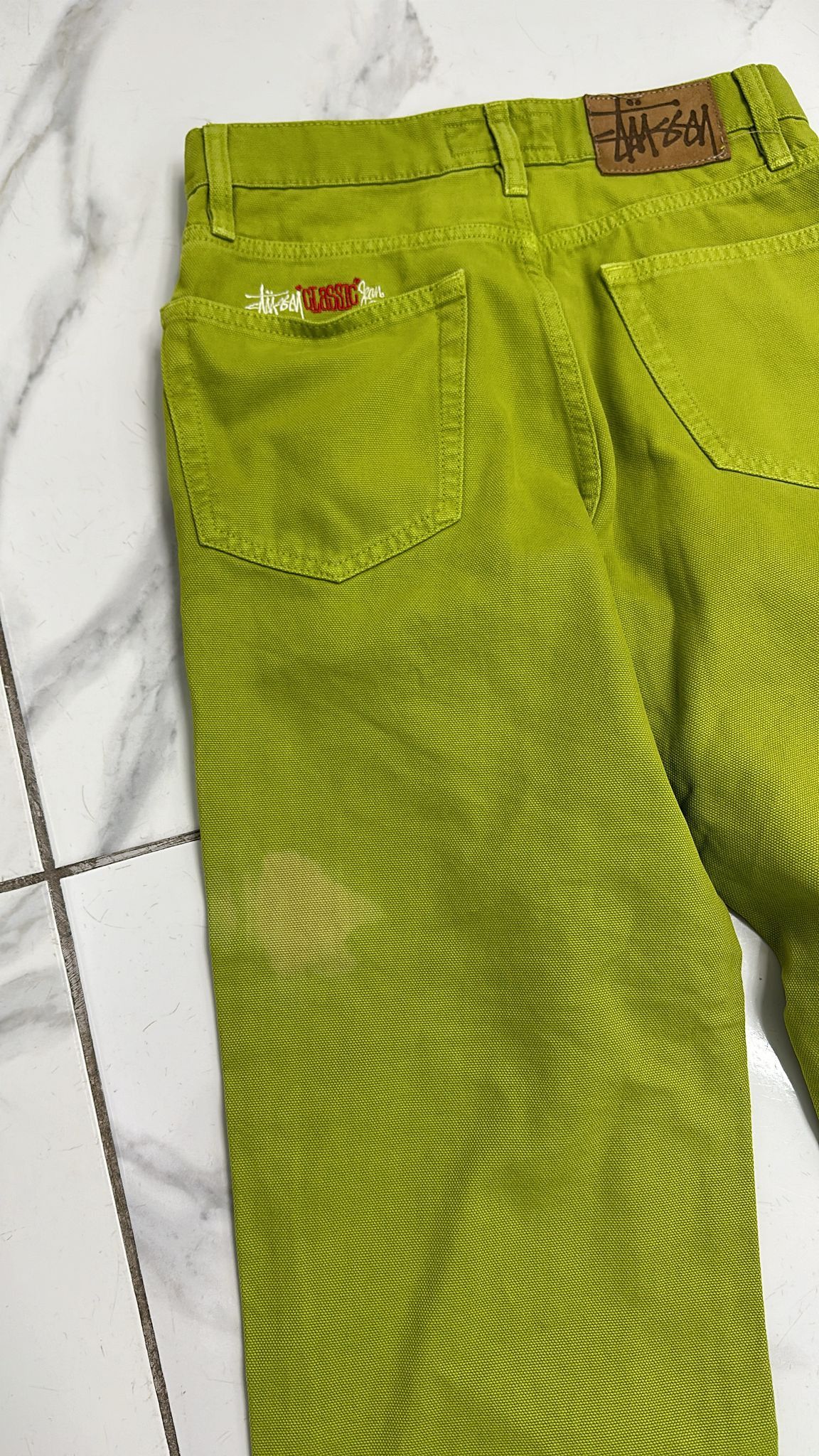 Stussy Stussy Classic Jean Washed Canvas “Cactus” 28 Size US 28 / EU 44 - 3 Thumbnail