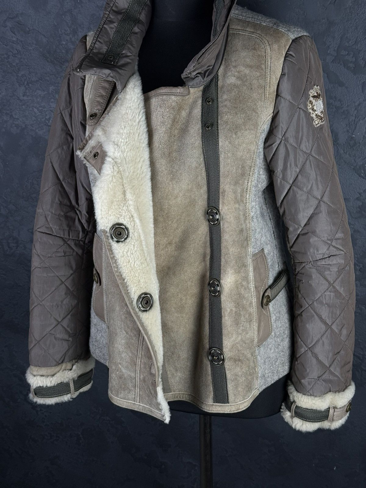 Aeronautica Militare AERONAUTICA MILITARE Leather Women’s Biker Jacket Size 44 Size M / US 6-8 / IT 42-44 - 17 Thumbnail