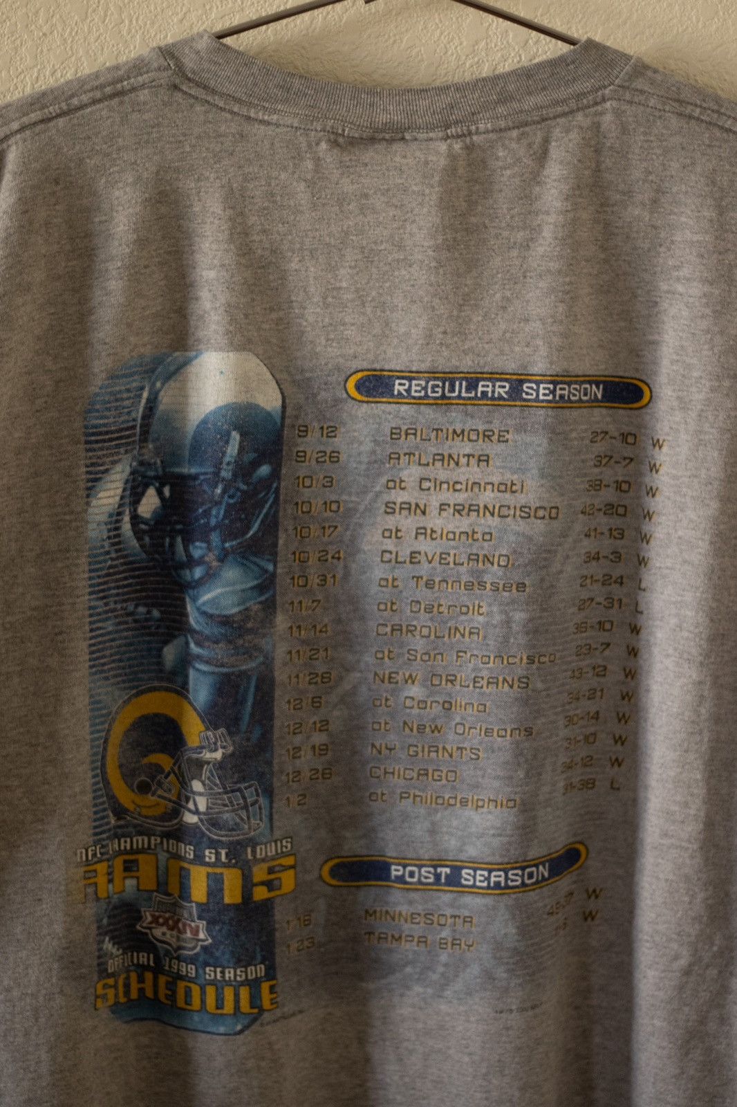 Lee × Vintage Vintage 2000 Rams Super Bowl Tee Size US XXL / EU 58 / 5 - 3 Thumbnail