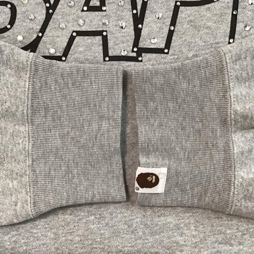 Bape × Swarovski Swarovski BAPE Logo Pullover Hoodie a bathing ape NIGO Size US M / EU 48-50 / 2 - 7 Thumbnail