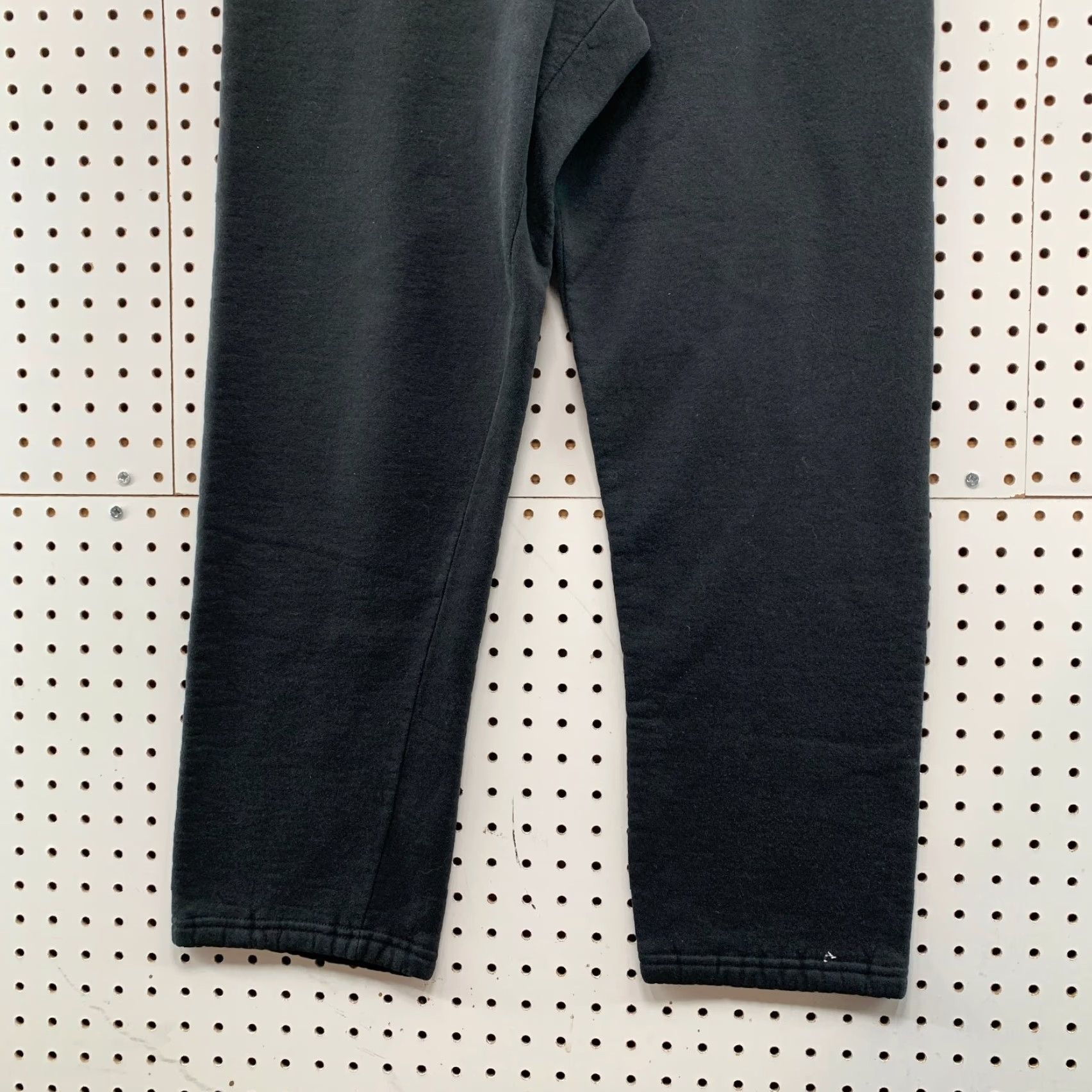 Russell Athletic VINTAGE Russell Athletic Sweatpants Mens Medium Black Fleece Pockets 90s Straight Size US 31 - 3 Thumbnail