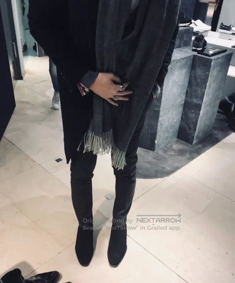 Saint Laurent Paris Saint Laurent Paris Black Suede Zipper Boots Chelsea Boots Size US 9 / EU 42 - 9 Thumbnail