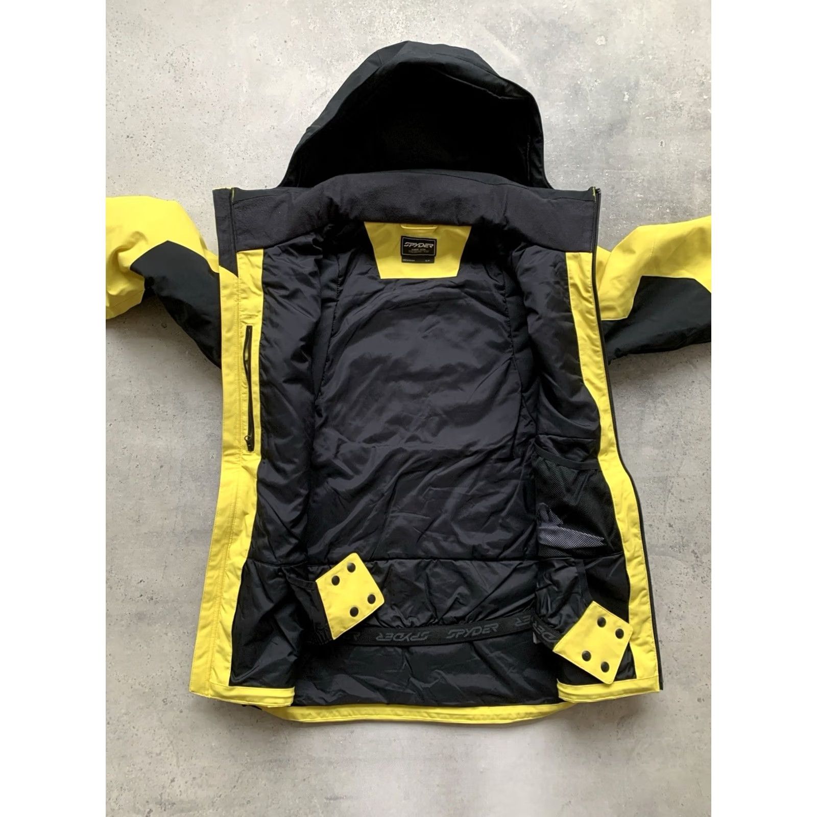 Spyder SPYDER CONTACT Jacket Men S Ski Yellow Black Polyester Full Zip Puffer 90s Theme Varsity Size US S / EU 44-46 / 1 - 6 Thumbnail