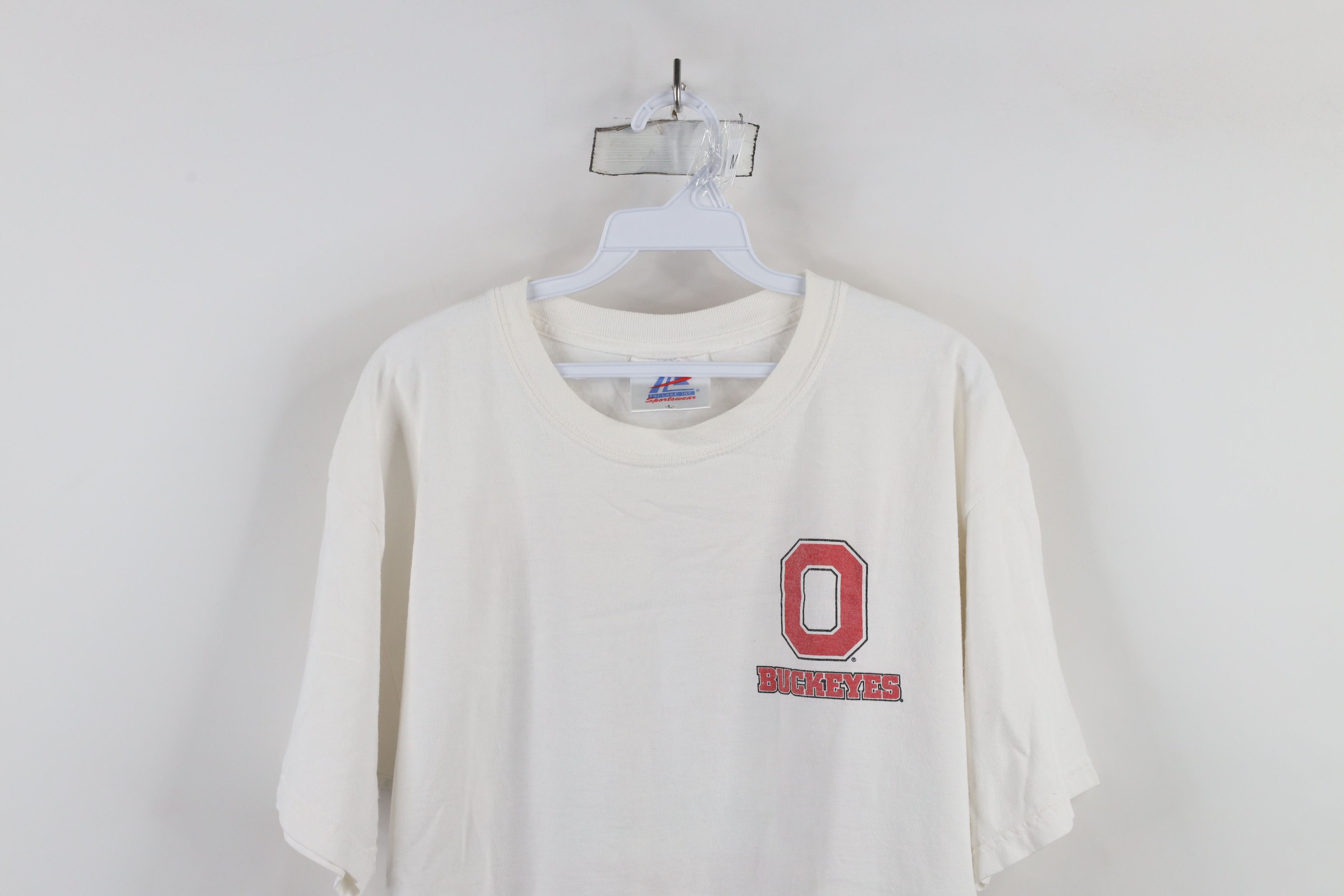 Vintage Vintage 90s Spell Ohio State University Football T-Shirt USA Size US L / EU 52-54 / 3 - 2 Thumbnail