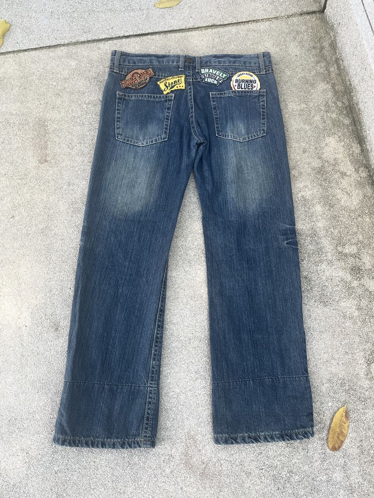 Vintage 🔥🔥Y2k denim jeans with pacthes🔥🔥 Size US 36 / EU 52 - 3 Thumbnail