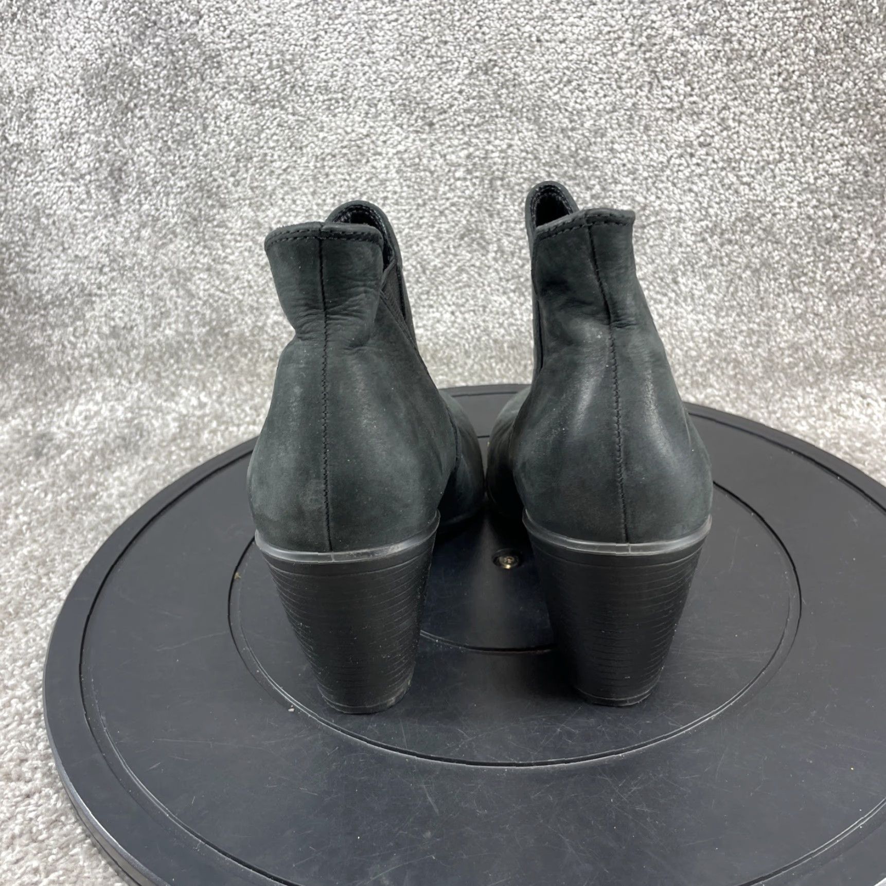 Ecco VINTAGE ECCO Chelsea Boots Women Size 39 EU 8.5 US Gray Leather Ankle High Block Heel Outdoor Fall Winter Size US 8.5 / IT 38.5 - 6 Thumbnail