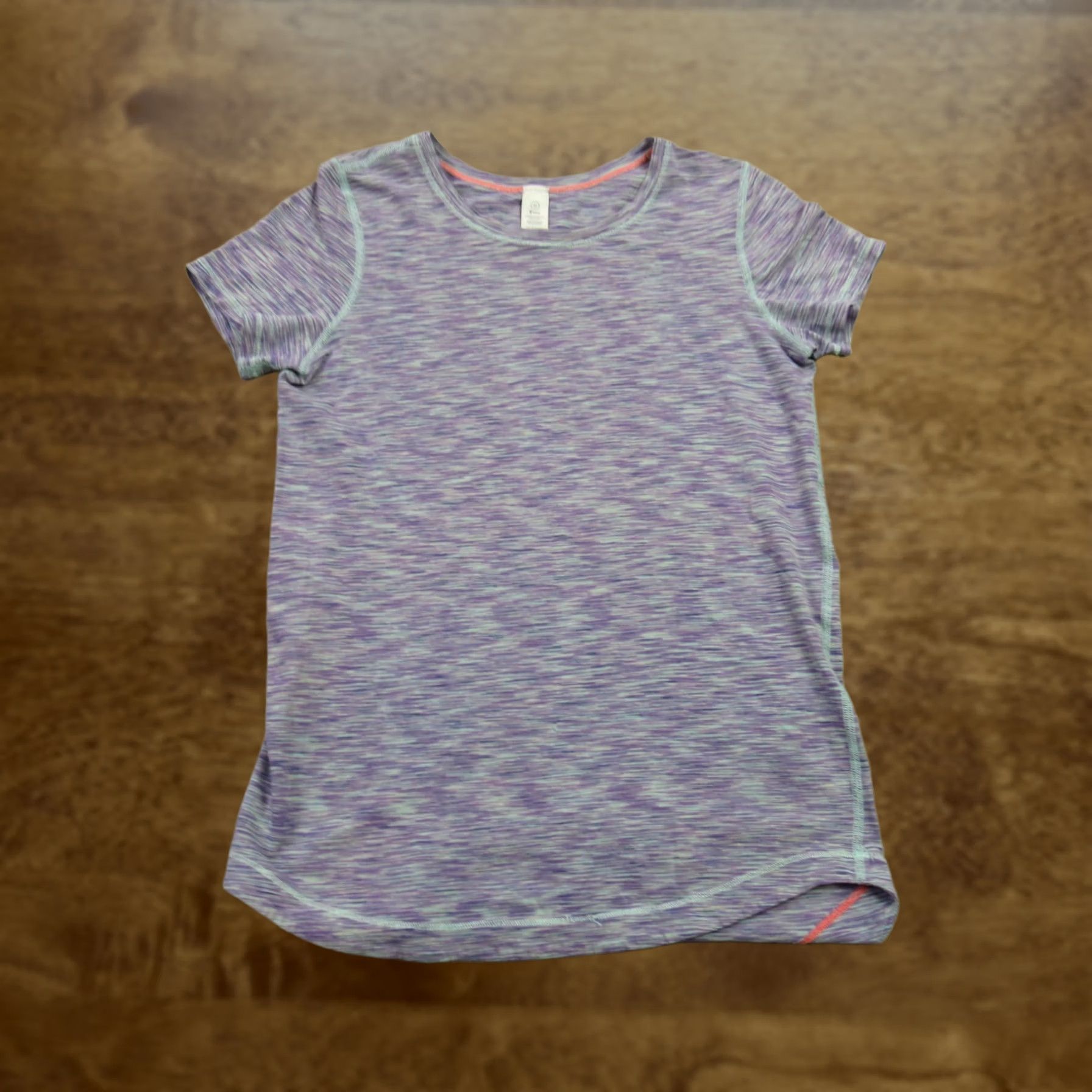 Lululemon ivivva Shirt Womens 12 Short Sleeve Crew Neck Purple Casual Lightweight Size XL / US 12-14 / IT 48-50 - 1 Thumbnail