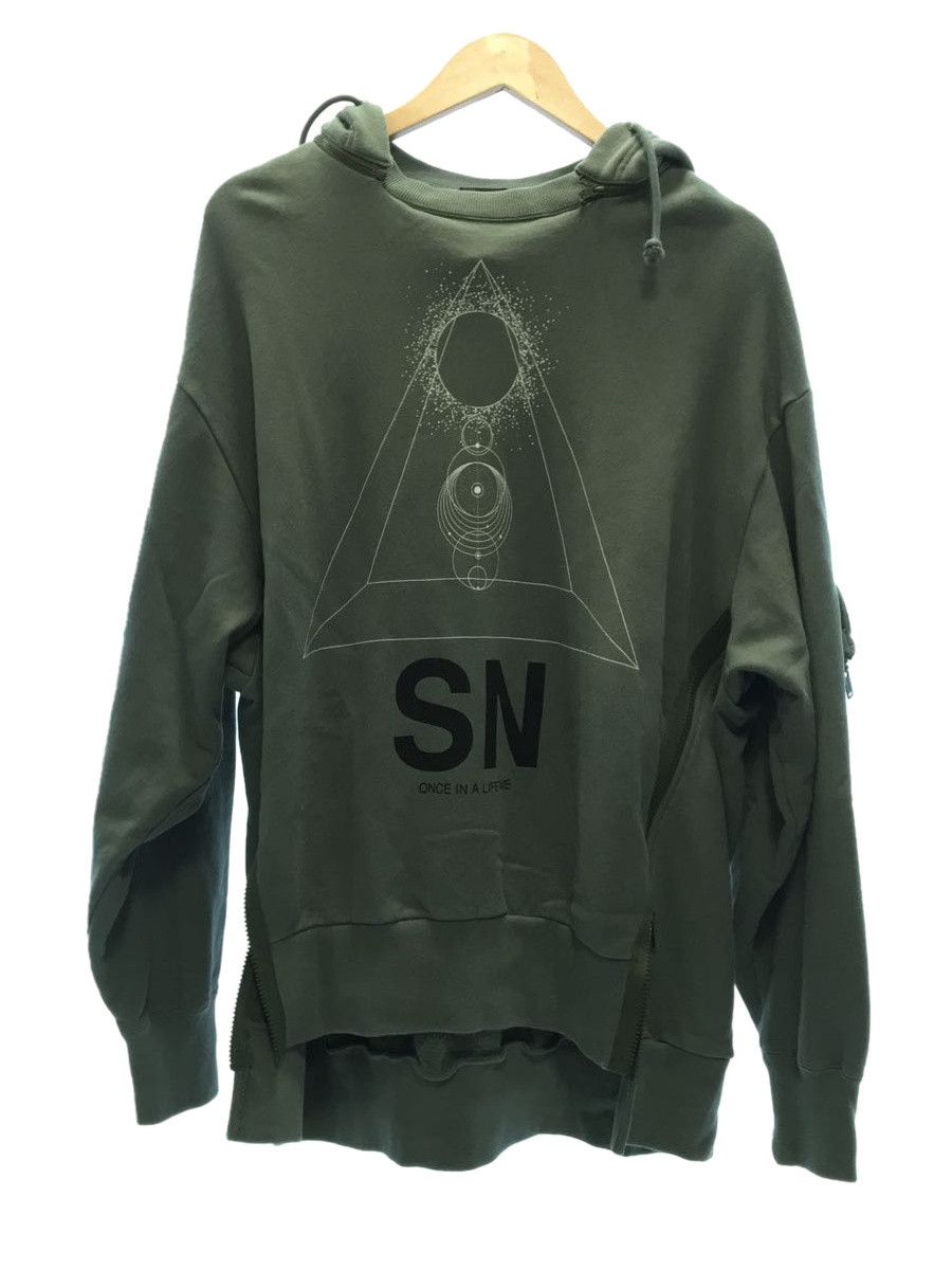 Parkas Parker Cotton Hooded Pullover Print Green