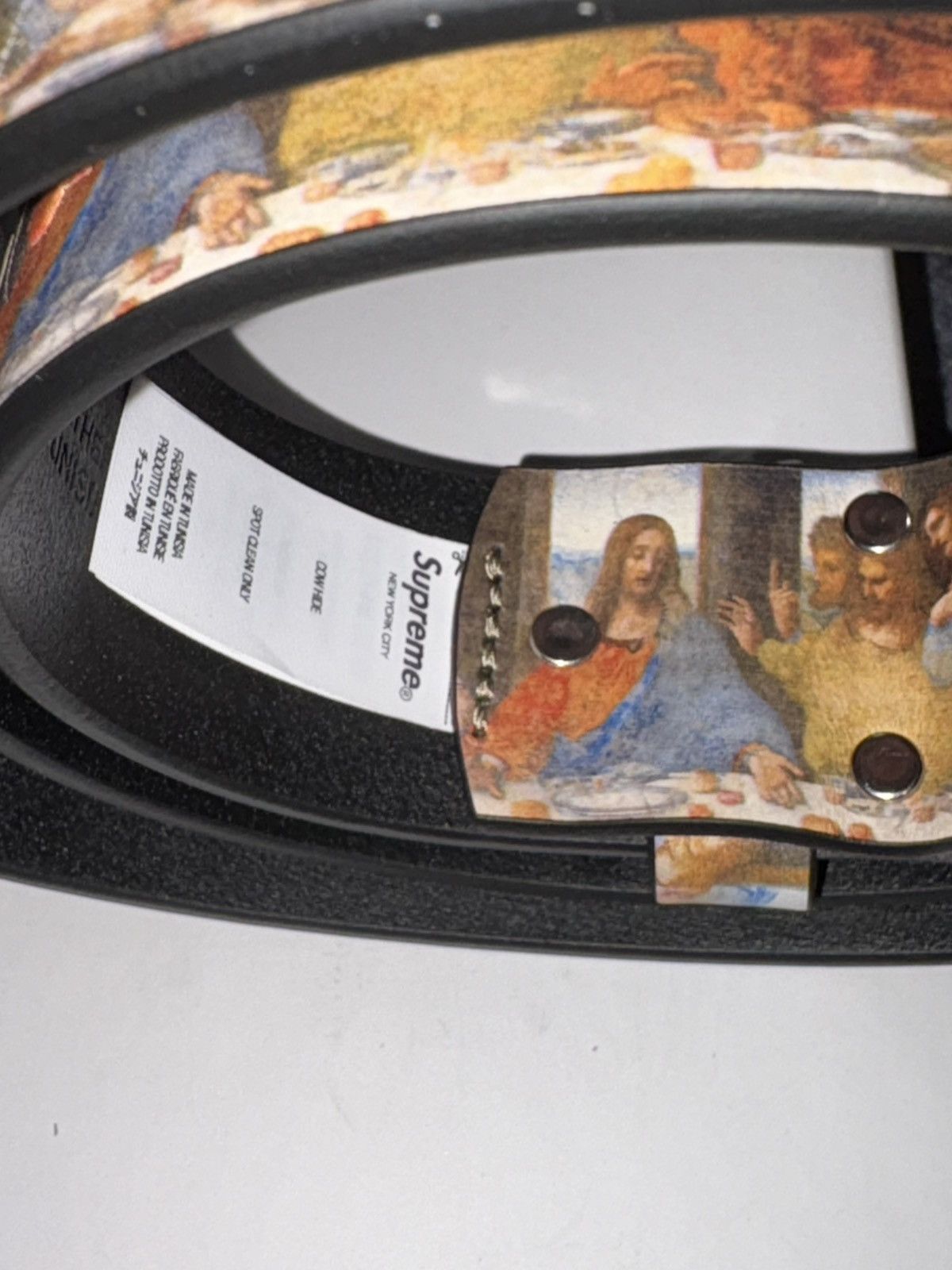 Supreme Supreme Last Supper Leather Belt (MEDIUM) Size ONE SIZE - 3 Thumbnail
