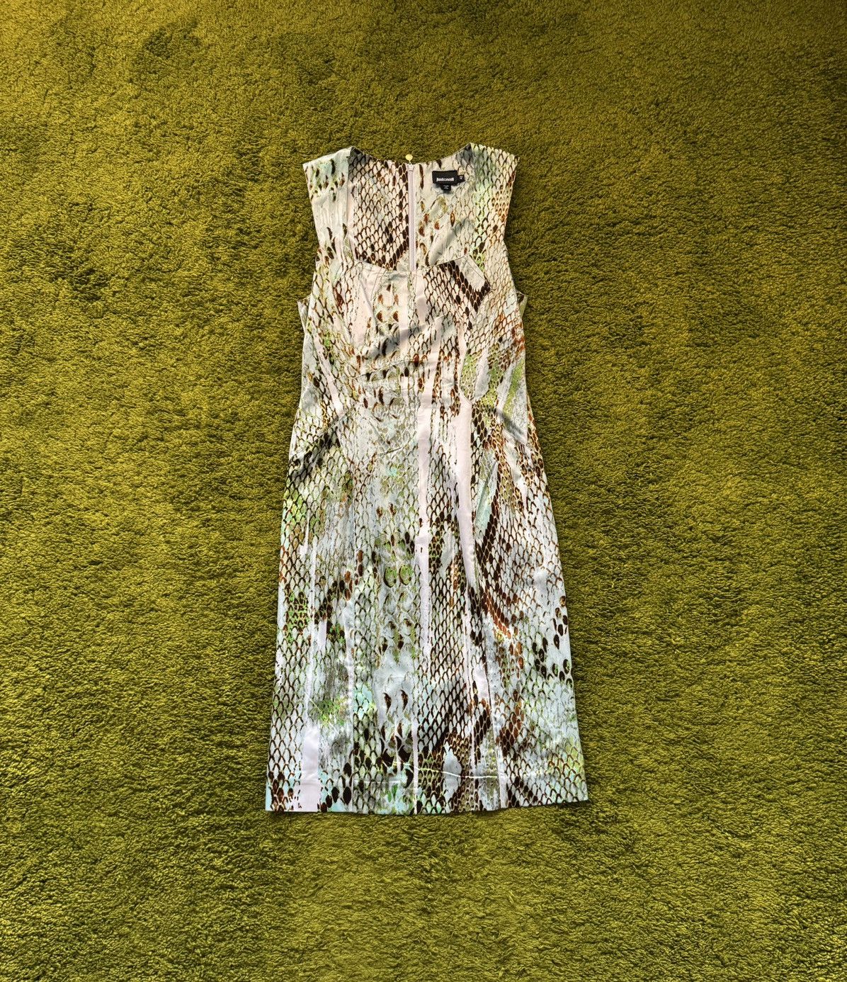 Designer × Just Cavalli × Roberto Cavalli Just Cavalli 2000s vintage snake skin pattern dress Size M / US 6-8 / IT 42-44 - 1 Thumbnail