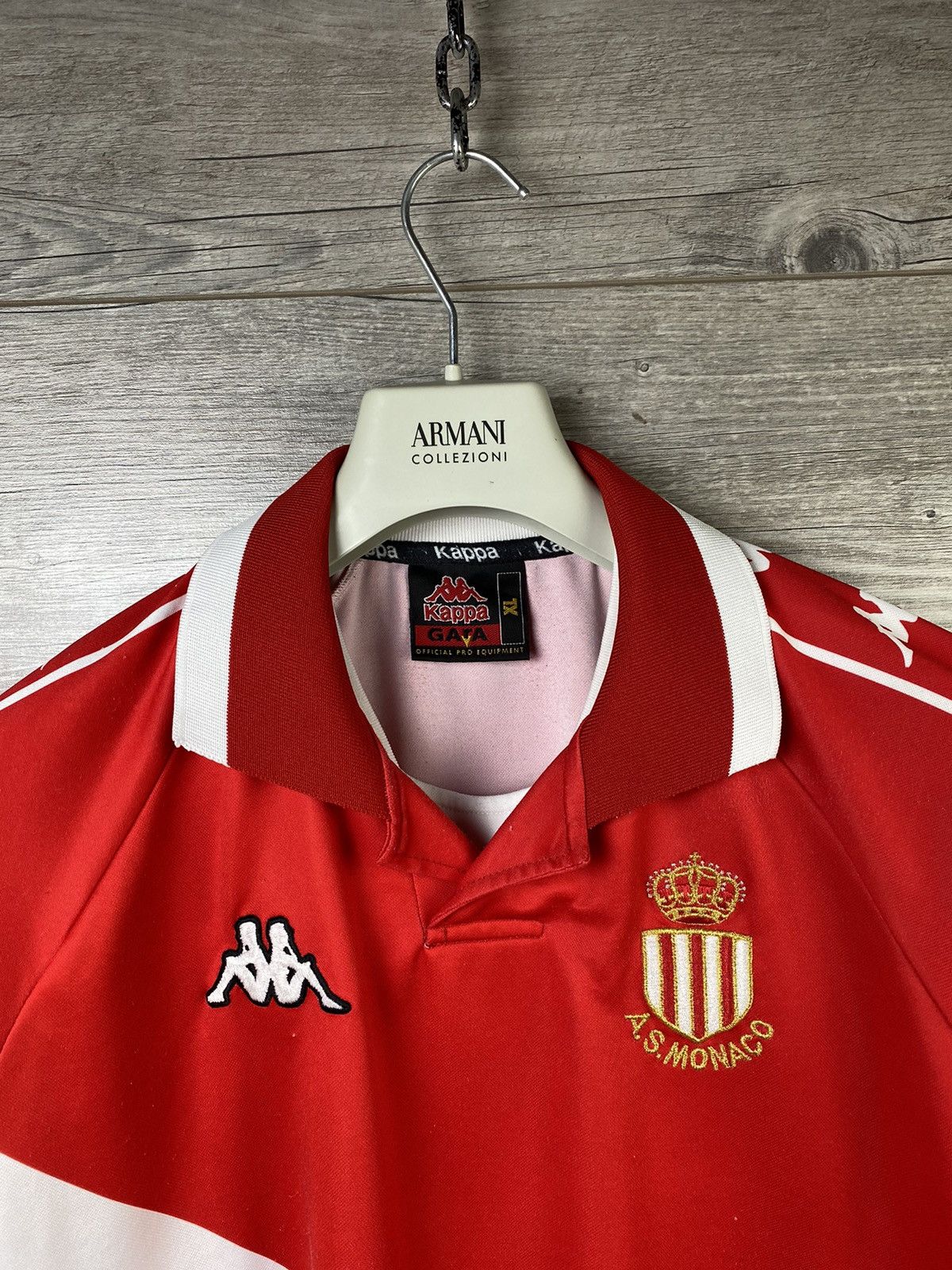 Club Monaco × Kappa × Vintage 🔥 Kappa A S Monaco Soccer tees football Home Vintage Rare Size US XL / EU 56 / 4 - 4 Thumbnail