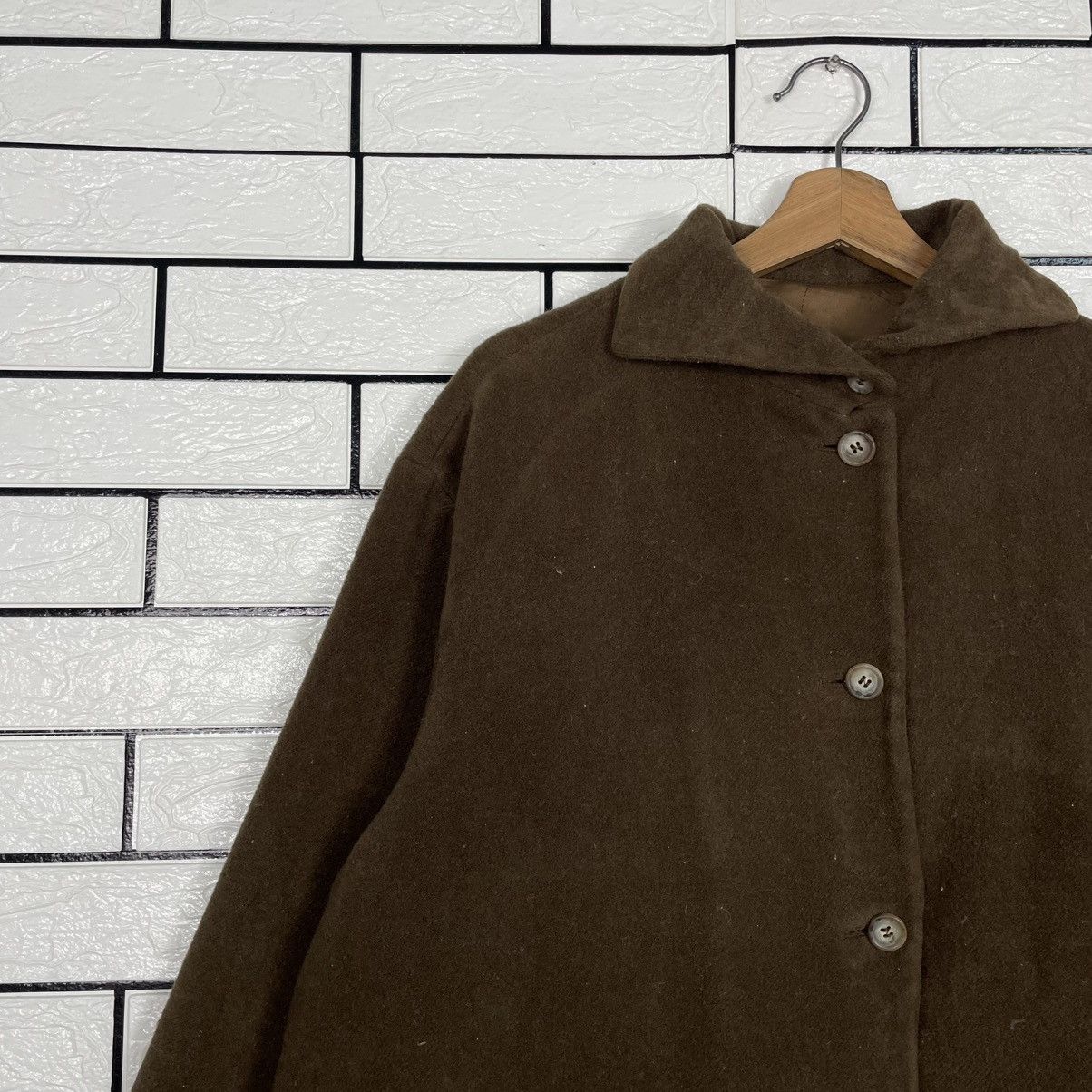 Other Ixia Made In Italy Brown Wool Cashmere Overcoat Size M / US 6-8 / IT 42-44 - 7 Thumbnail