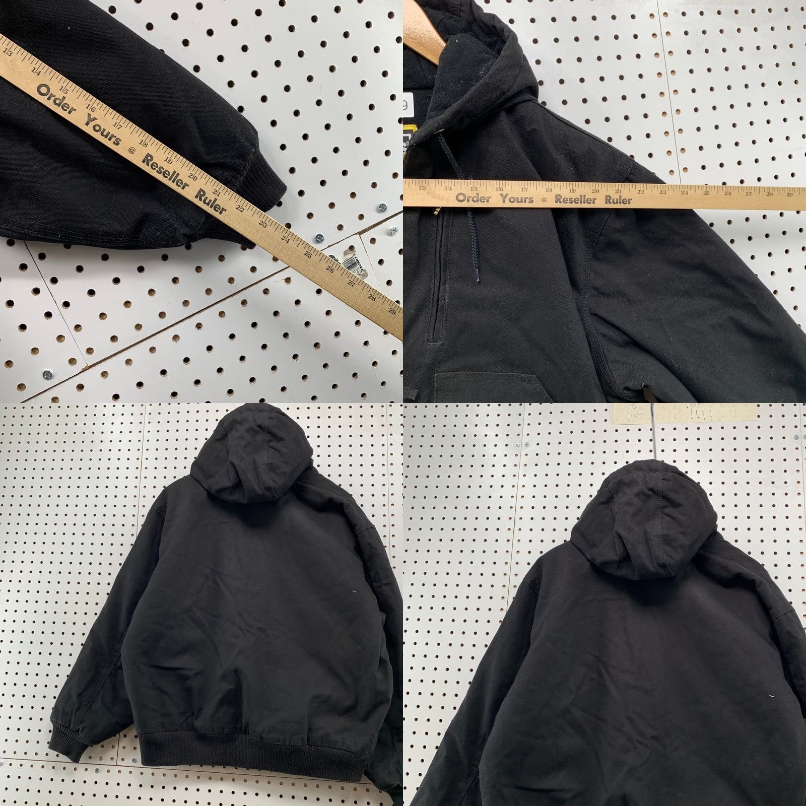 Walls Walls Workwear Canvas Jacket Mens L Black Heavyweight Hooded Insulated Size US L / EU 52-54 / 3 - 9 Thumbnail