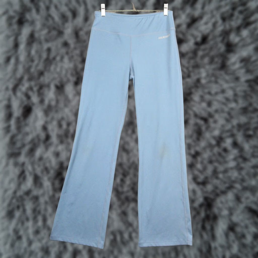 Vintage HISKYWIN Track Pants Womens Small Blue Straight Leg Stretch Yoga Athletic Gym Size 28" / US 6 / IT 42 - 1 Thumbnail