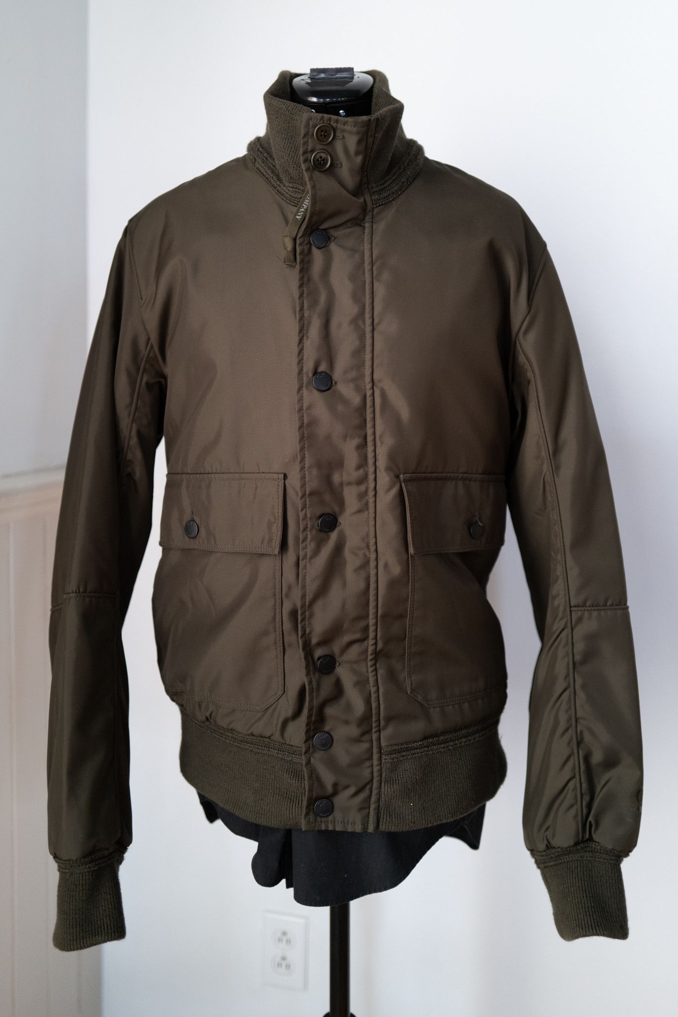 C.P. COMPANY GREEN DYNAFIL BOMBER JACKET SZ. 50