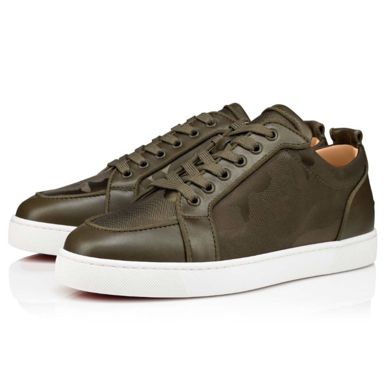 Christian Louboutin Christian Louboutin Rantulow Orlato Flat Camo Army Green Size US 6 / EU 39 - 1 Thumbnail