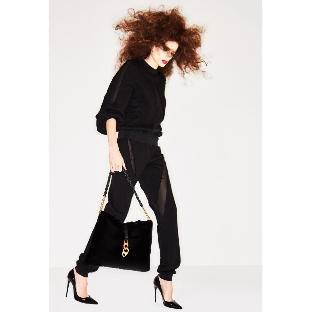 Tom Ford o1loc1c0924 PAJ149 Cotton Fleece Joggers in Black Size 30" / US 8 / IT 44 - 2 Thumbnail
