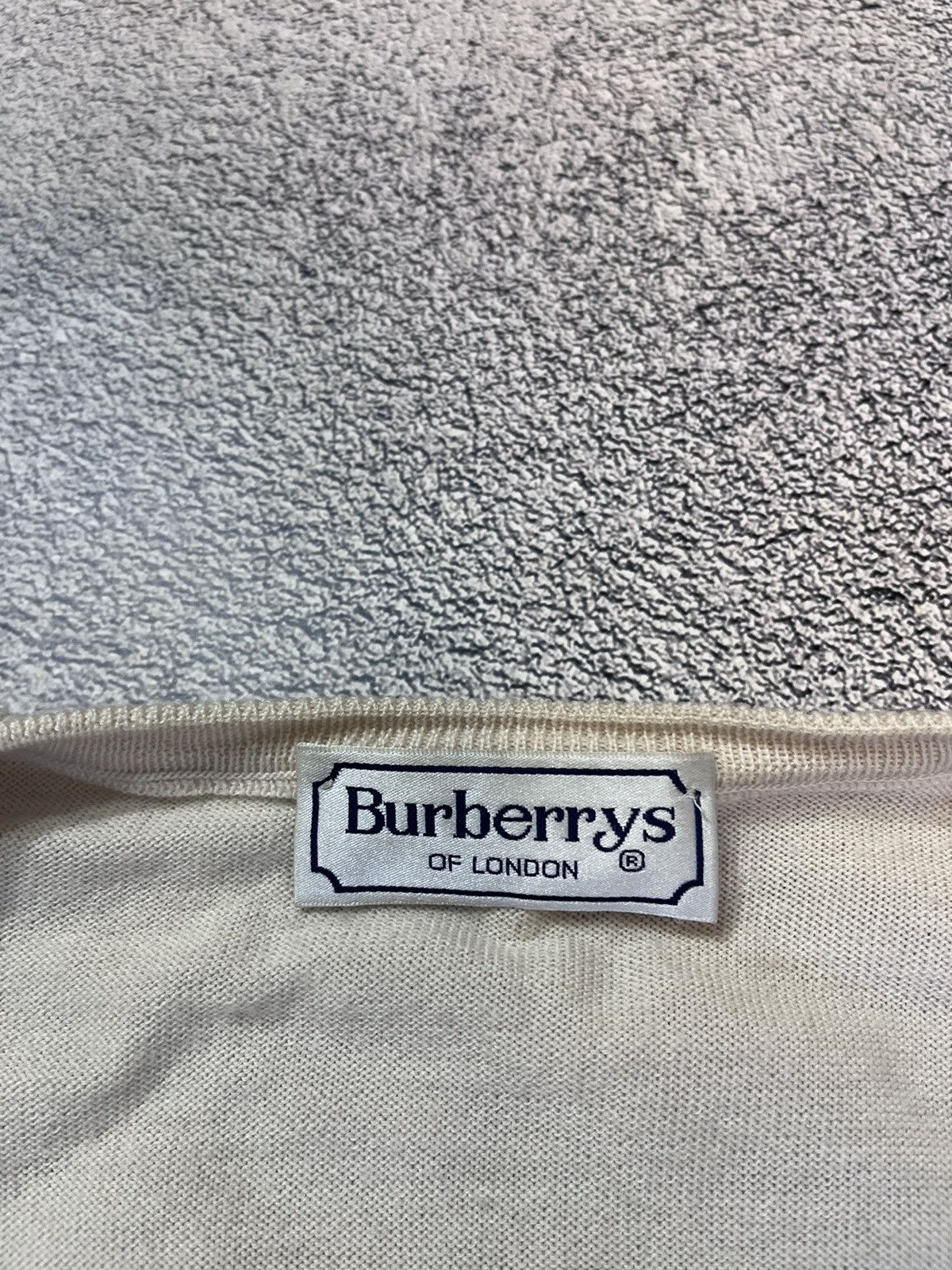 Burberry Burberrys Women Cardigan Beige Wool Vintage Gold Button Logo Size XL / US 12-14 / IT 48-50 - 13 Thumbnail