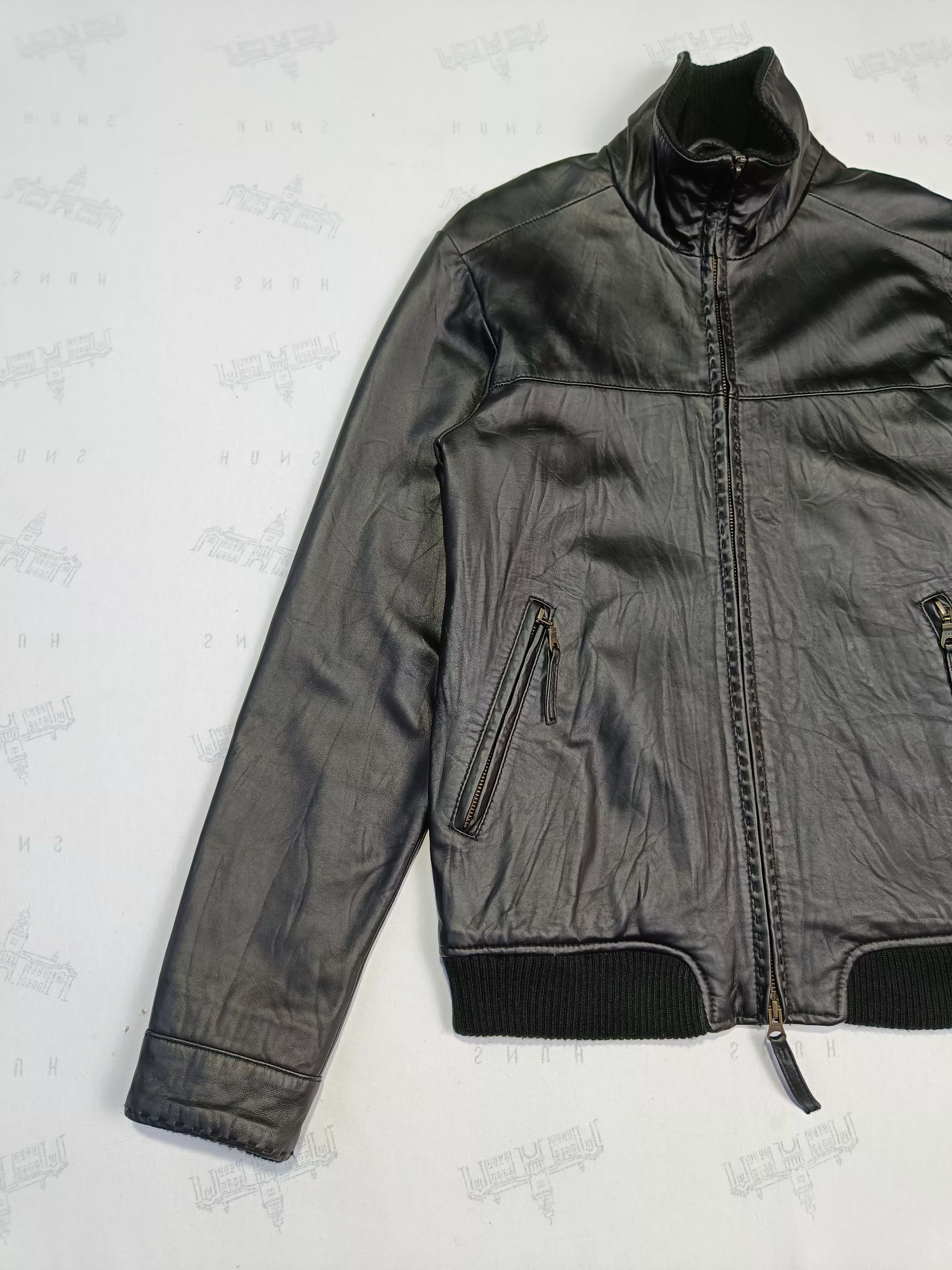 Genuine Leather Steal🔥 Black Sheepskin Crutch Co Leather Jackets Size US S / EU 44-46 / 1 - 7 Thumbnail