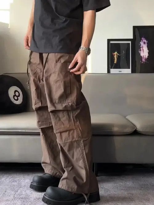 Designer × Japanese Brand × Vintage faded military baggy cargo pants Size US 32 / EU 48 - 1 Thumbnail