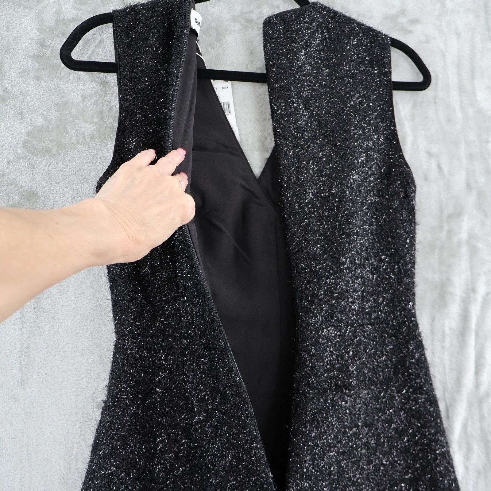 Self-Portrait Self Portrait Tinsel Boucle Button Front Midi Dress Size 2 Size XS / US 0-2 / IT 36-38 - 12 Thumbnail