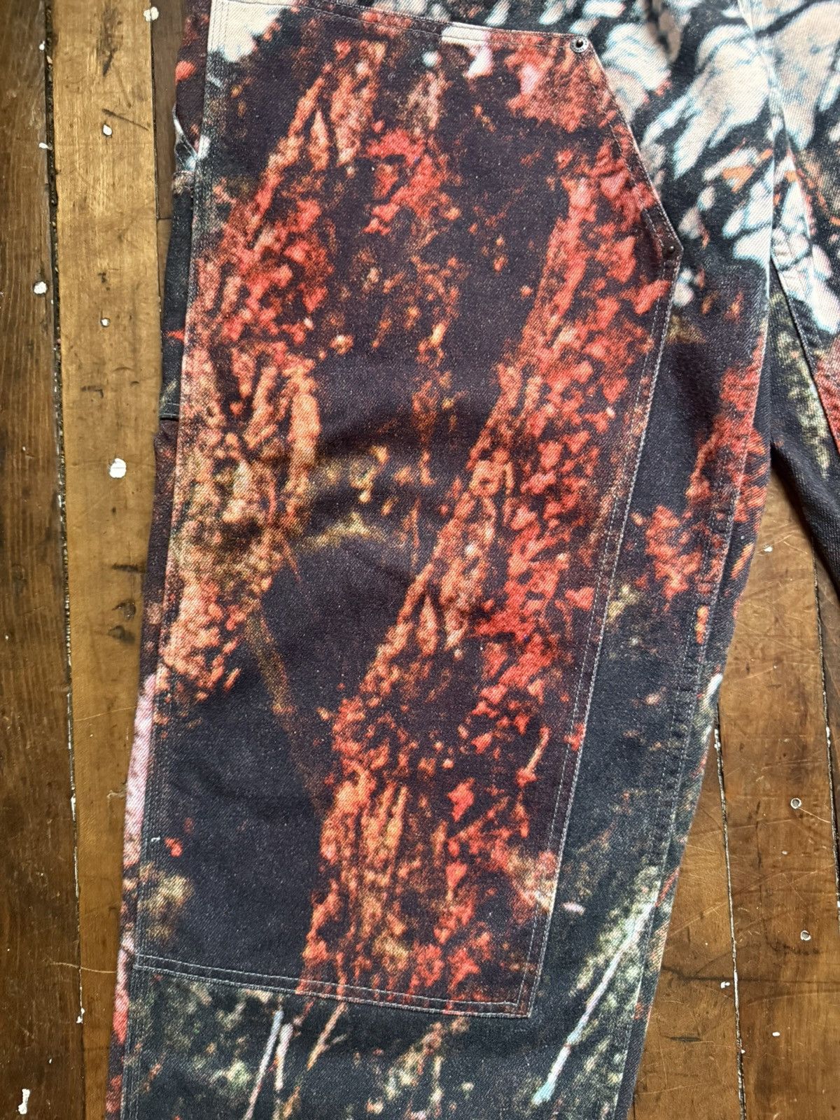 Supreme Supreme Double Knee Denim Painter Pant Woods - Black Sabbath Size US 36 / EU 52 - 2 Thumbnail