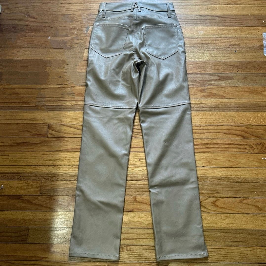 Good American Good American Better Than Leather Faux Leather Pants Size 26" / US 2 / IT 38 - 2 Thumbnail